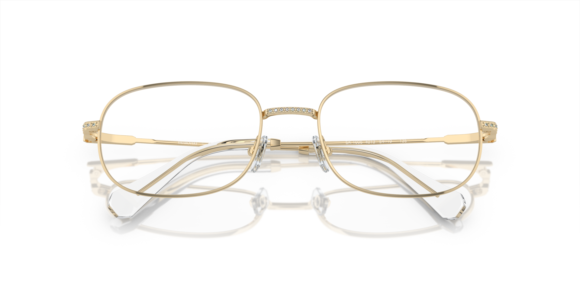 SK1005 Pale Gold MetalEyeglass Frames for Glasses Direct, Closed View