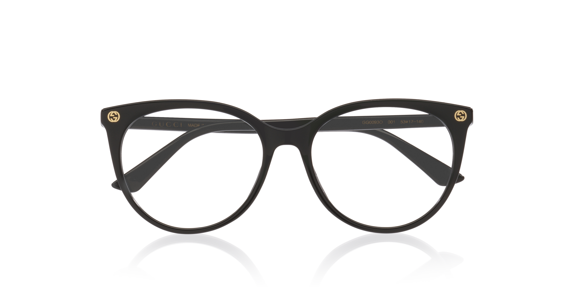 GG0093O Black AcetateEyeglass Frames for Glasses Direct, Closed View