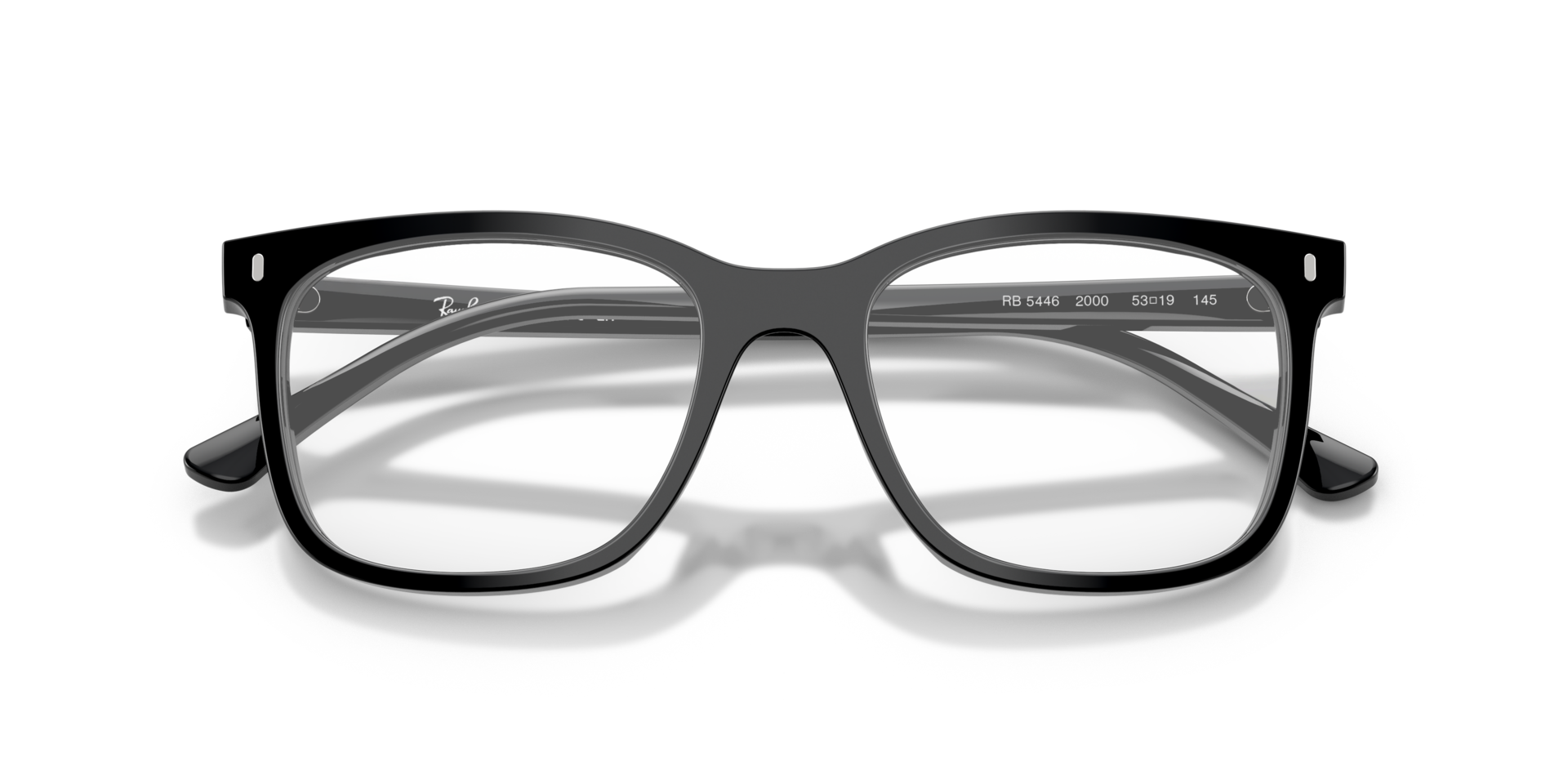 RB5446 Black AcetateEyeglass Frames for Glasses Direct, Closed View