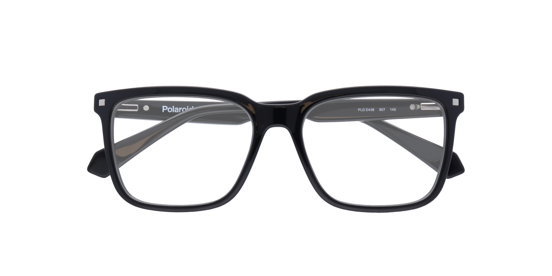 PLD D436 Black PlasticEyeglass Frames for Glasses Direct, Closed View