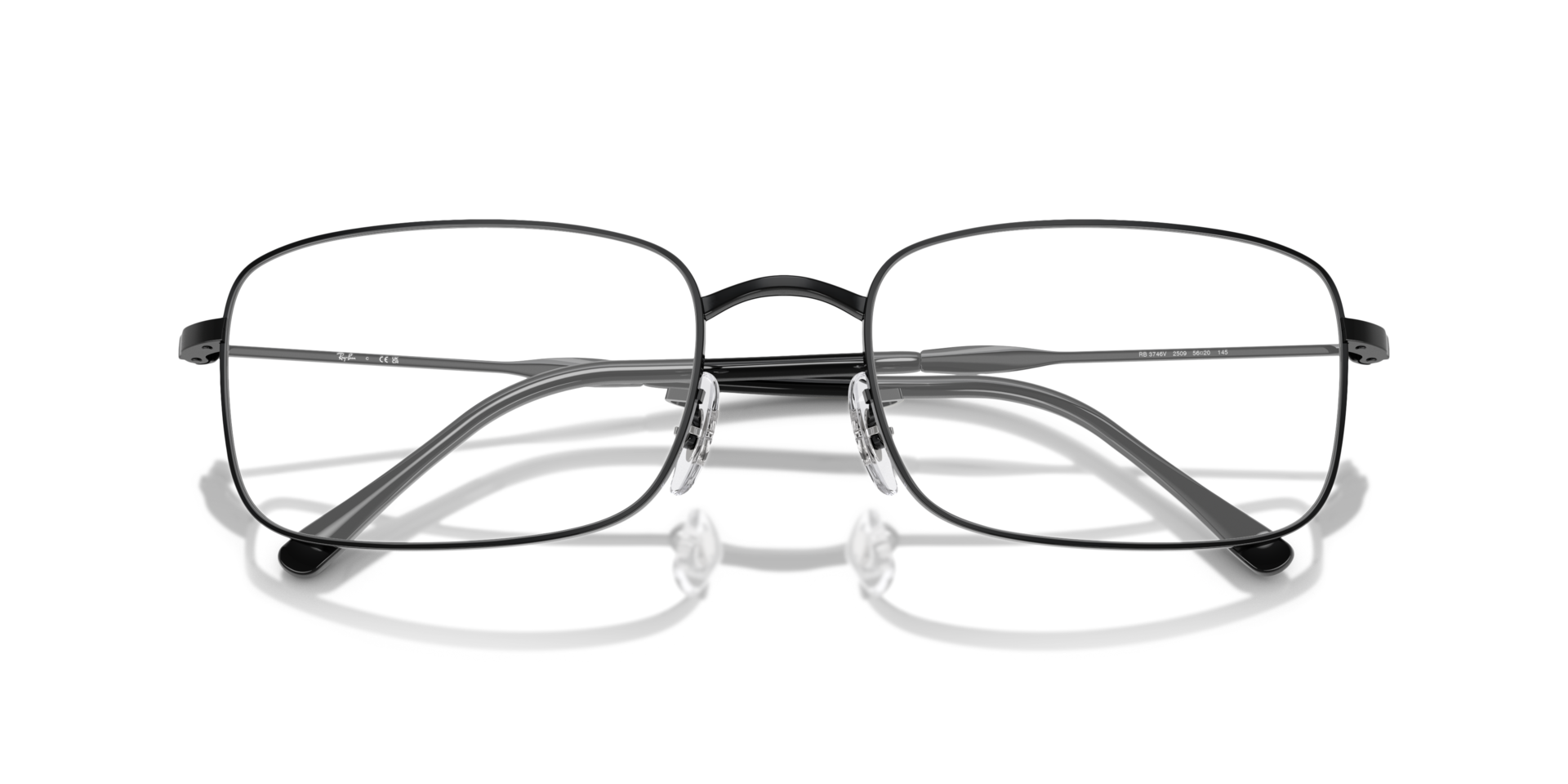 RB3746V Optics Black MetalEyeglass Frames for Glasses Direct, Closed View