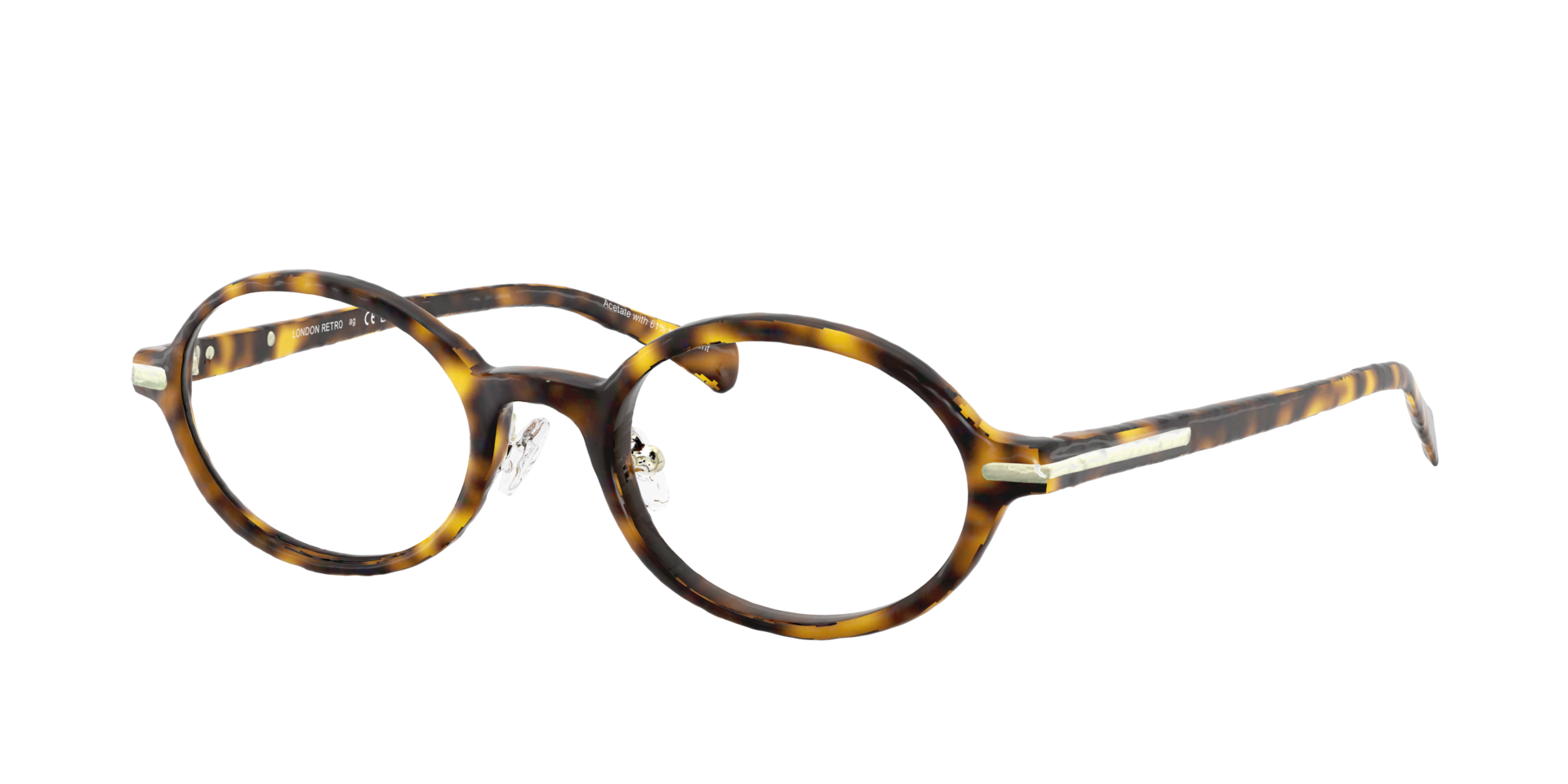 Mortlake Havana AcetateEyeglass Frames for Glasses Direct, Angle View