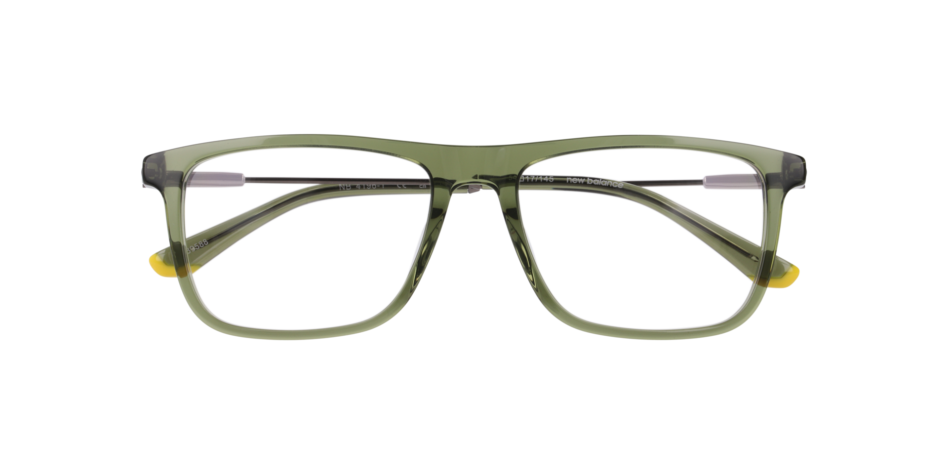 Nb4196 Green AcetateEyeglass Frames for Glasses Direct, Closed View