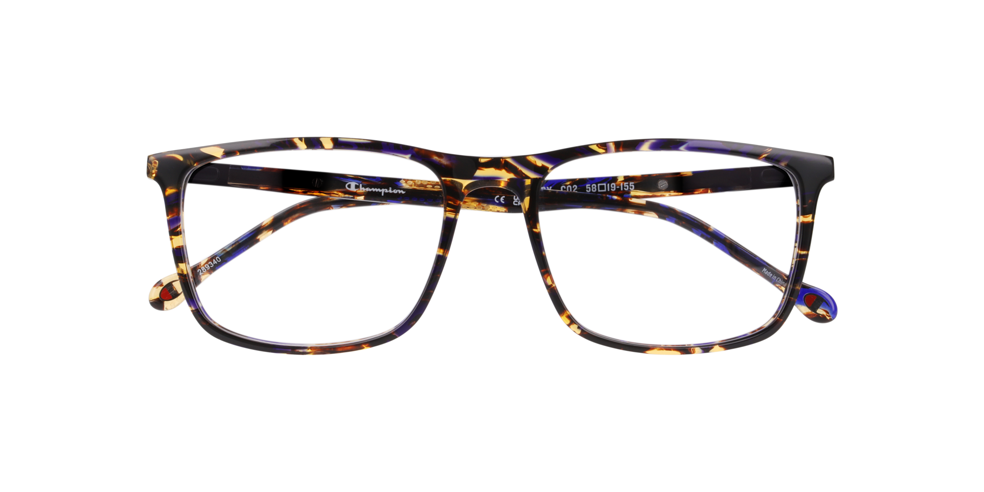 Cucrosby Blue AcetateEyeglass Frames for Glasses Direct, Closed View