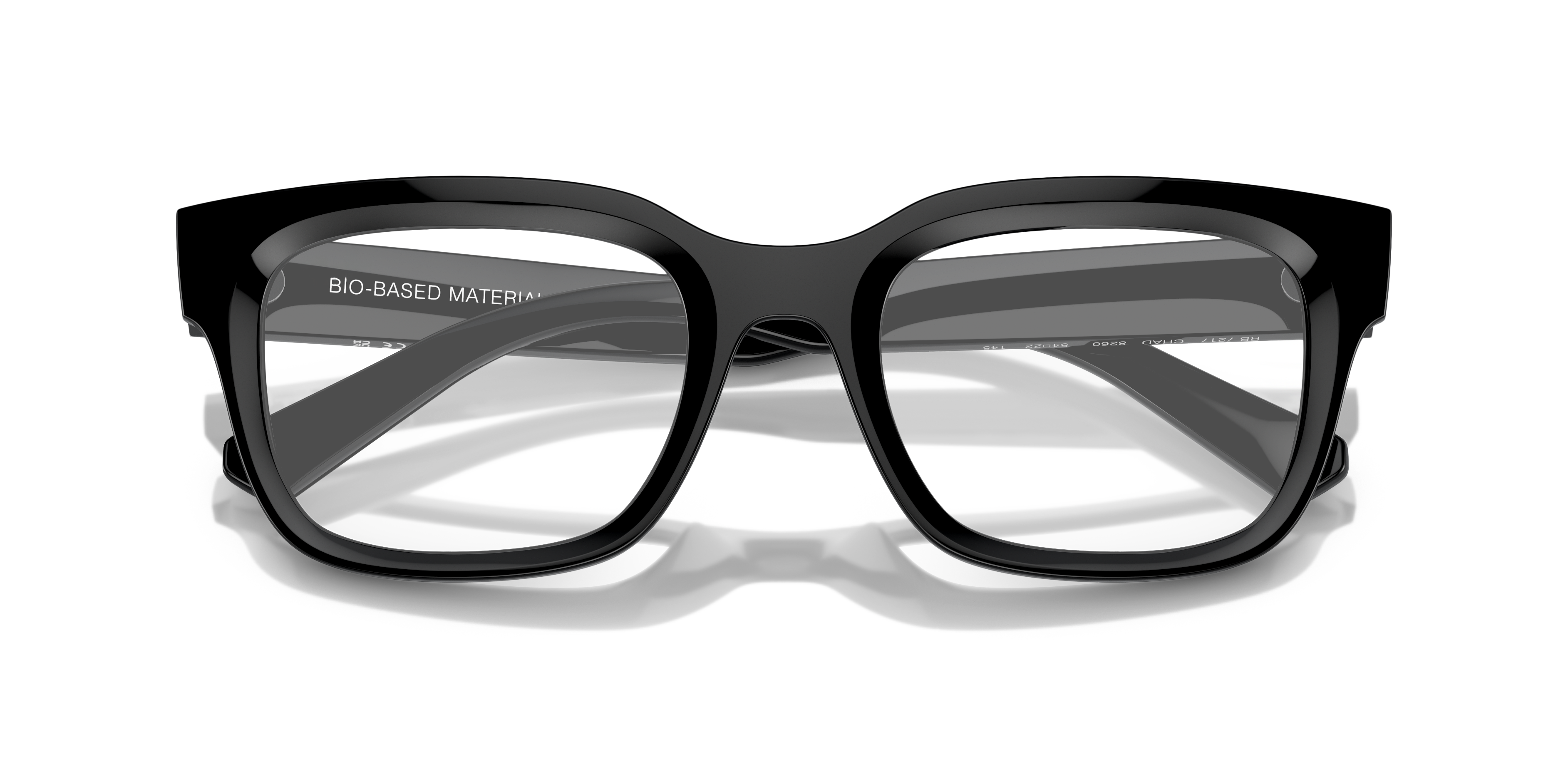 RB7217 Black PlasticEyeglass Frames for Glasses Direct, Closed View