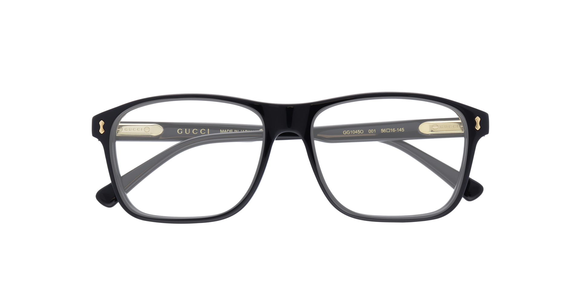 GG1045O Black AcetateEyeglass Frames for Glasses Direct, Closed View