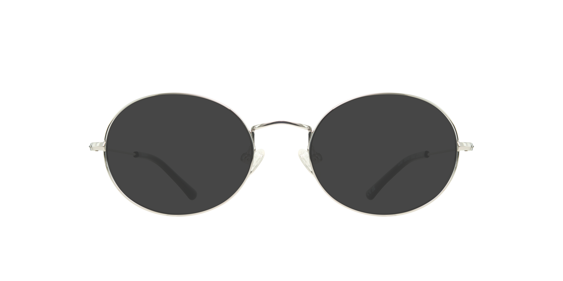 Lou Silver & Black MetalEyeglass Frames for Glasses Direct, with Tinted Lenses
