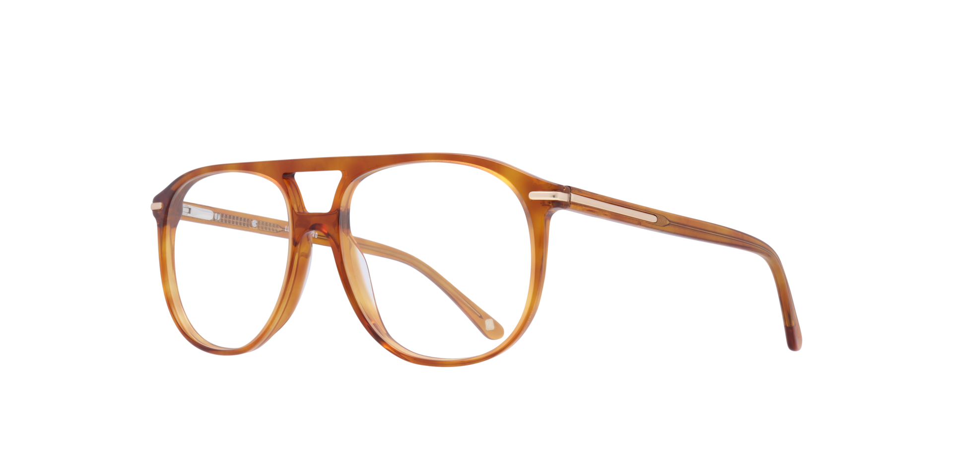 Gants Honey Havana AcetateEyeglass Frames for Glasses Direct, Angle View