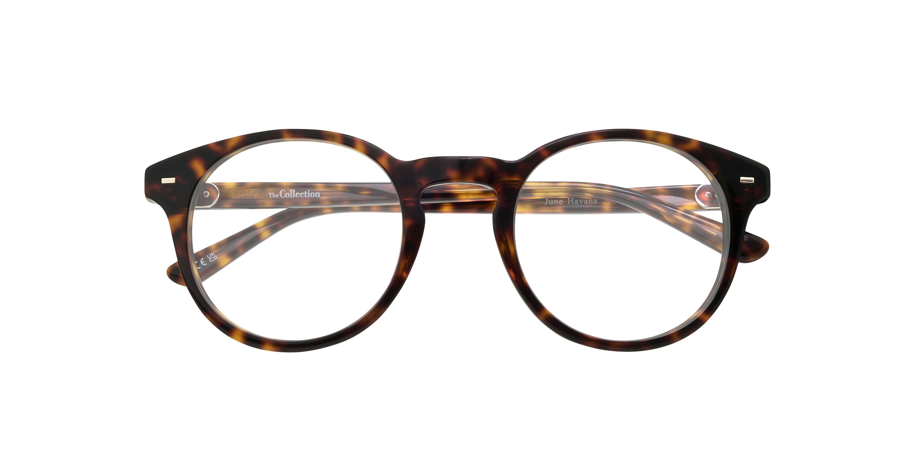 June Havana AcetateEyeglass Frames for Glasses Direct, Closed View