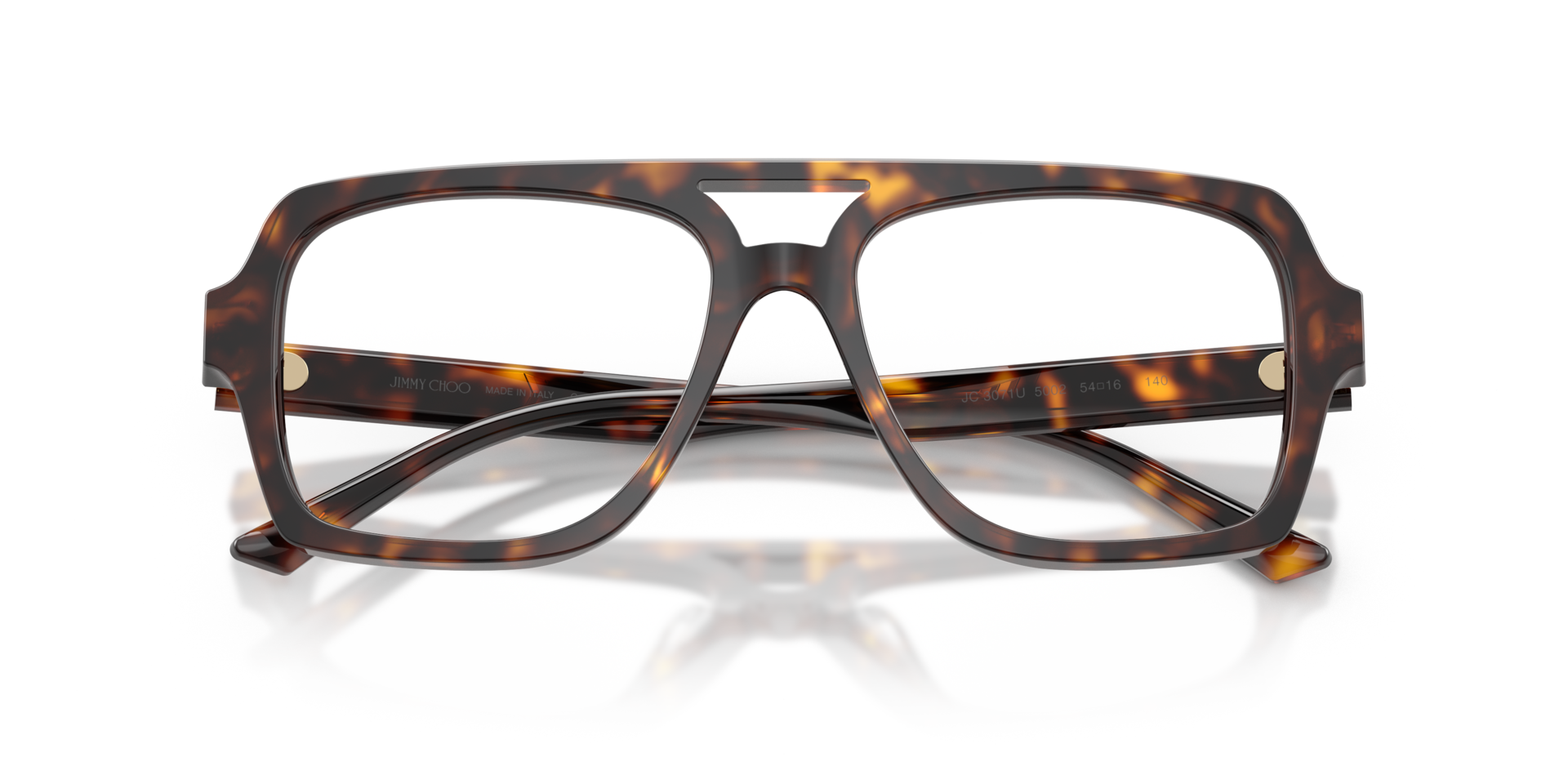 JC3071U Havana AcetateEyeglass Frames for Glasses Direct, Closed View