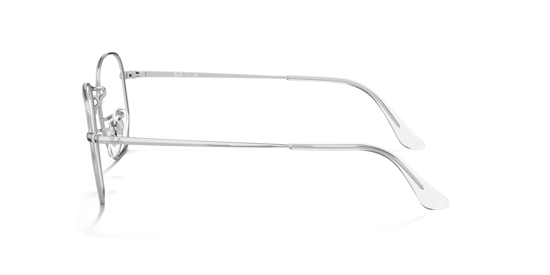 RB6448 Silver MetalEyeglass Frames for Glasses Direct, Side View