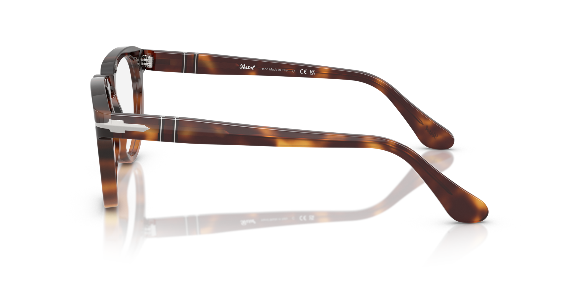 PO3377V Tortoise Dark Brown AcetateEyeglass Frames for Glasses Direct, Side View