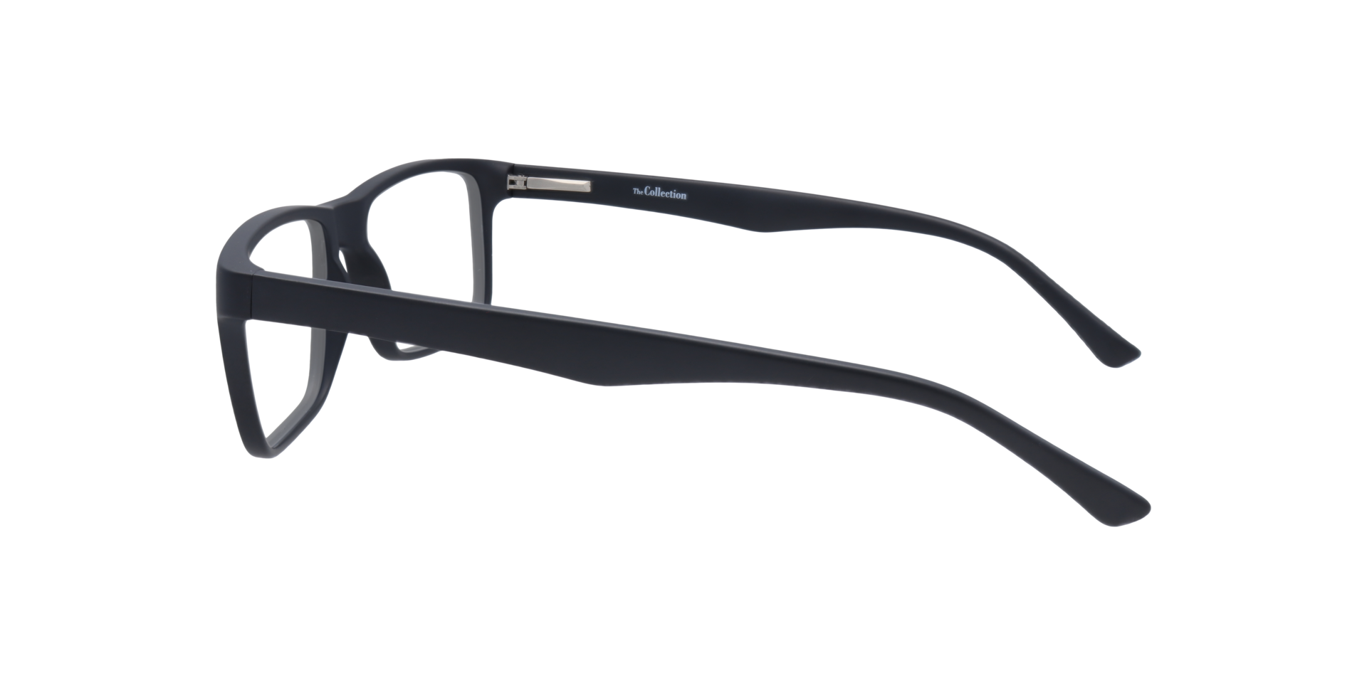 Henry Matte Black PlasticEyeglass Frames for Glasses Direct, Side View