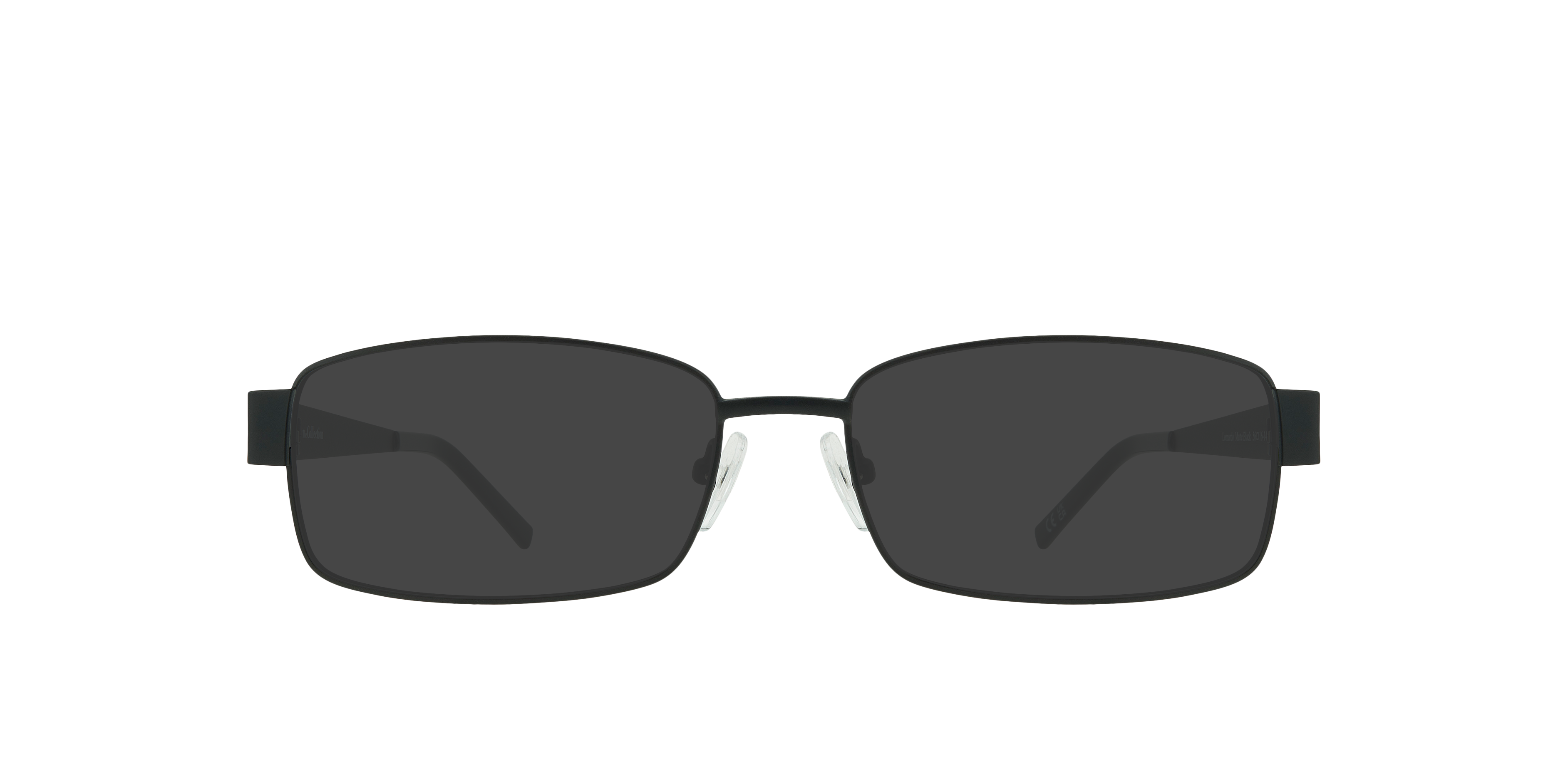 Leonardo Matte Black MetalEyeglass Frames for Glasses Direct, with Tinted Lenses