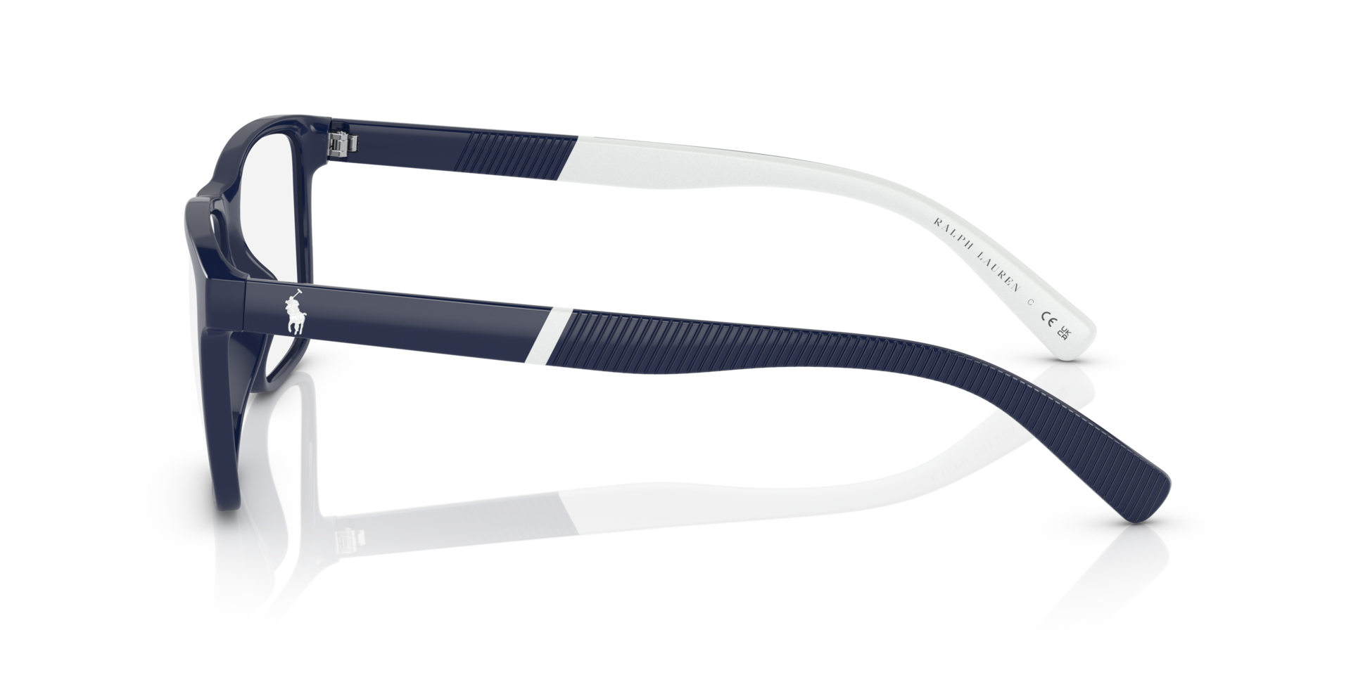 PH2257U Shiny Navy Blue PlasticEyeglass Frames for Glasses Direct, Side View