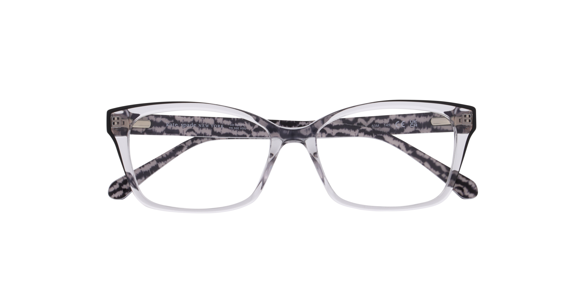 KS DEMI 2 Clear Black AcetateEyeglass Frames for Glasses Direct, Closed View
