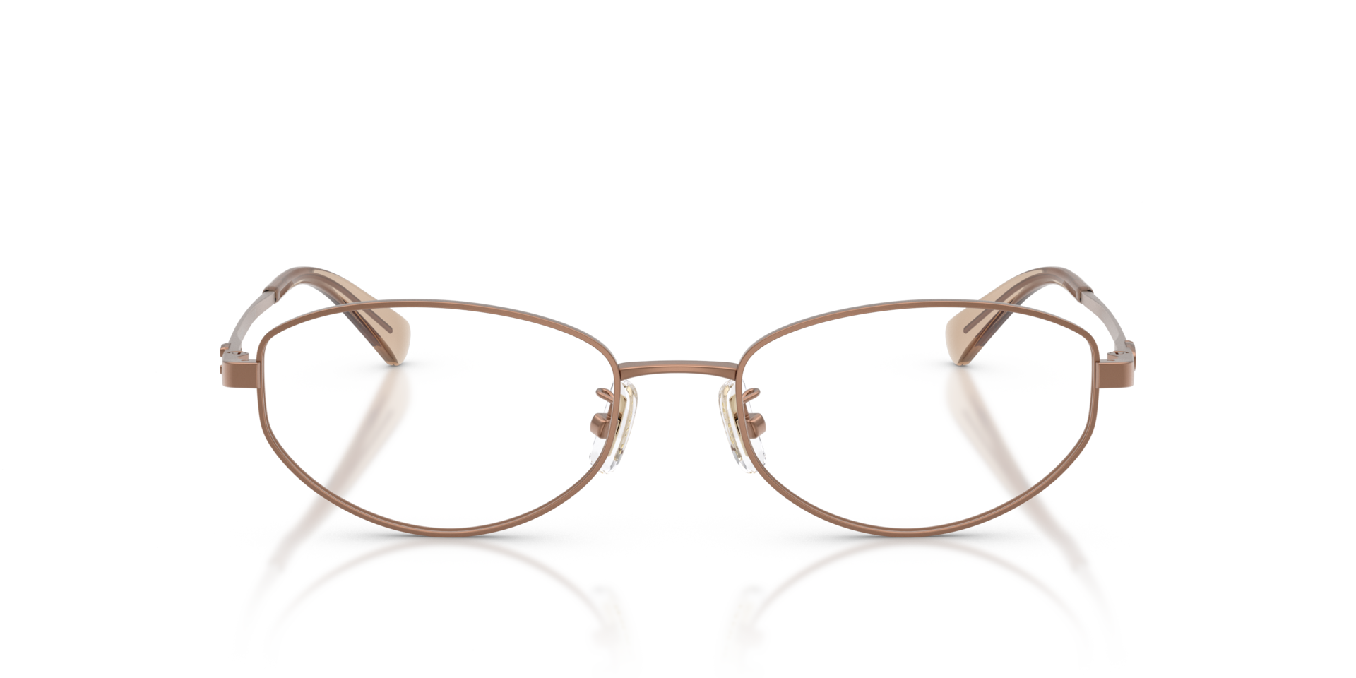HC5216D Satin Sand MetalEyeglass Frames for Glasses Direct, Front View