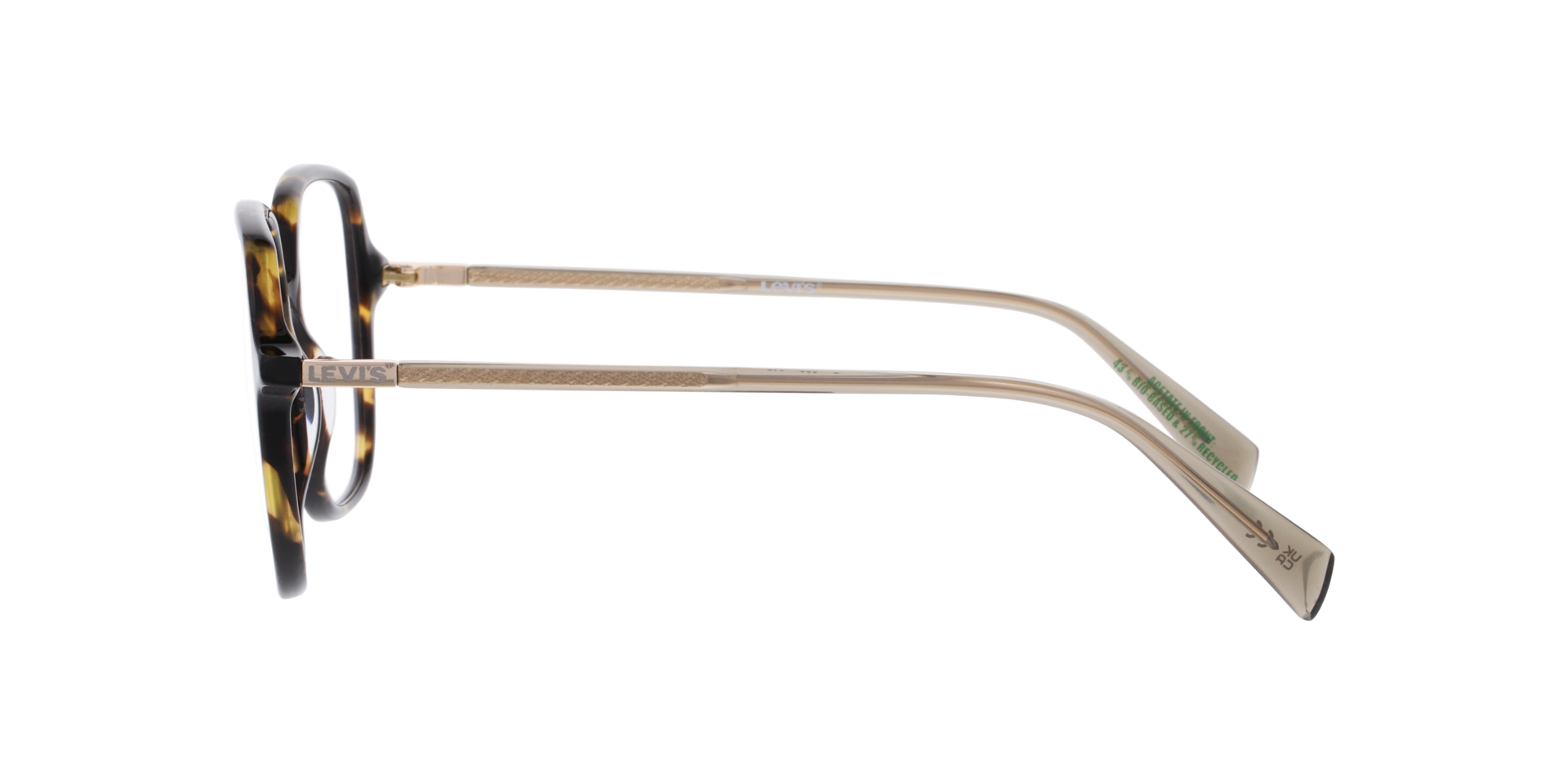 LV 1097 Tortoise AcetateEyeglass Frames for Glasses Direct, Side View