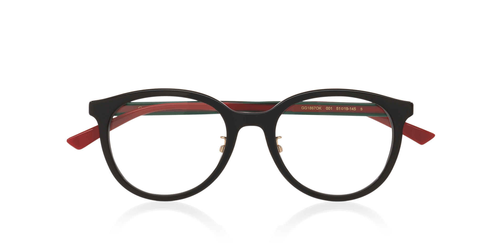 GG1867OK Black AcetateEyeglass Frames for Glasses Direct, Closed View