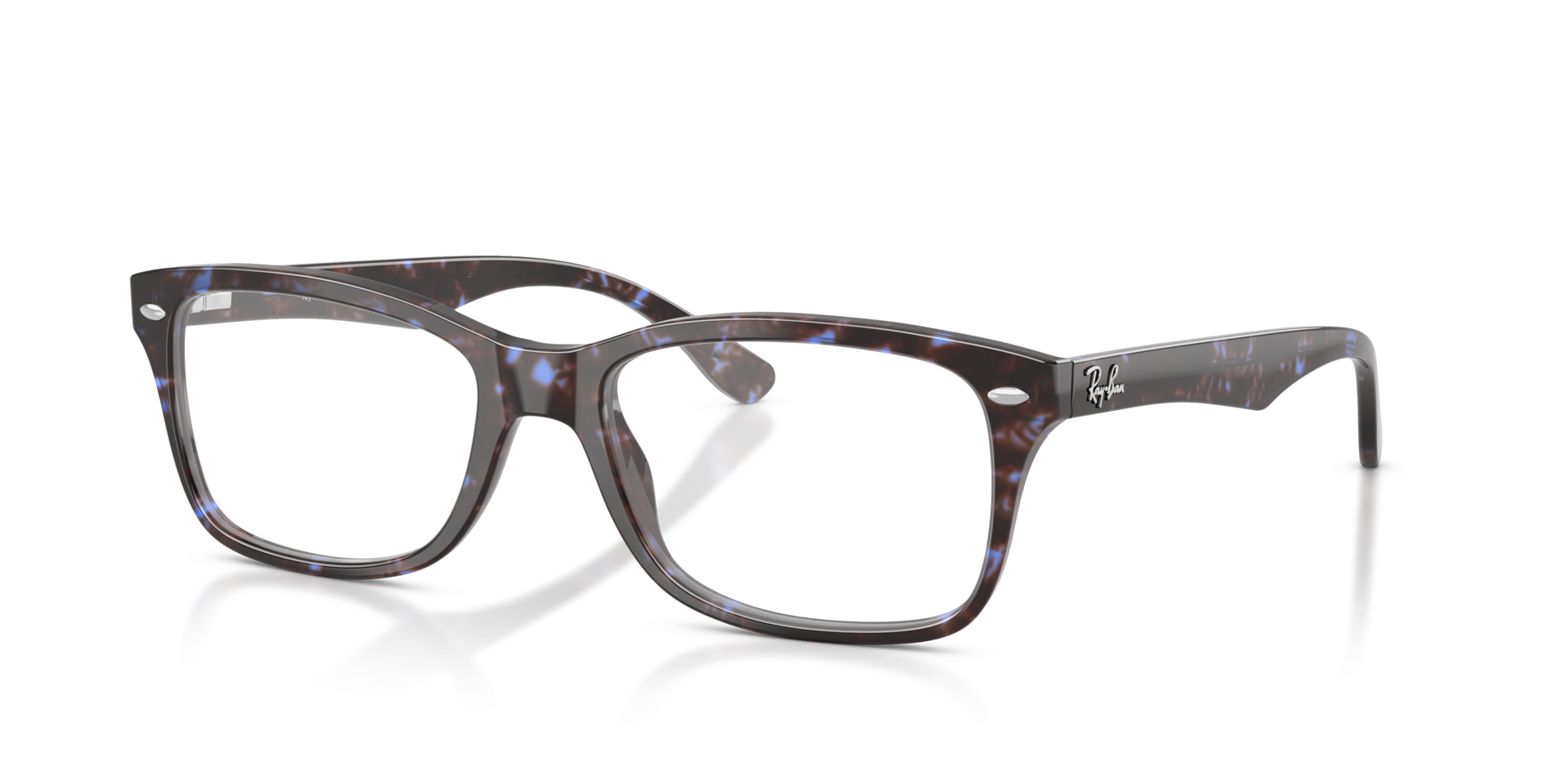 RB5228 Havana Blue Turtle AcetateEyeglass Frames for Glasses Direct, Angle View