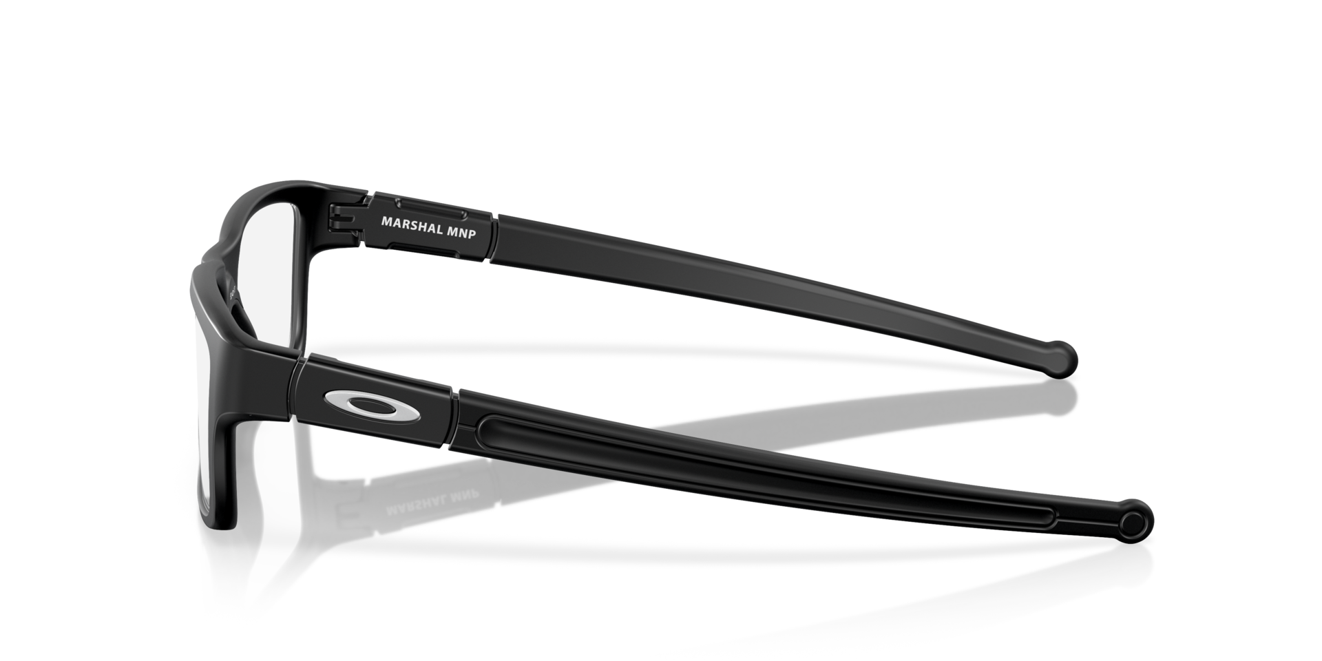 Marshal™ (TruBridge™) Satin Black PlasticEyeglass Frames for Glasses Direct, Side View