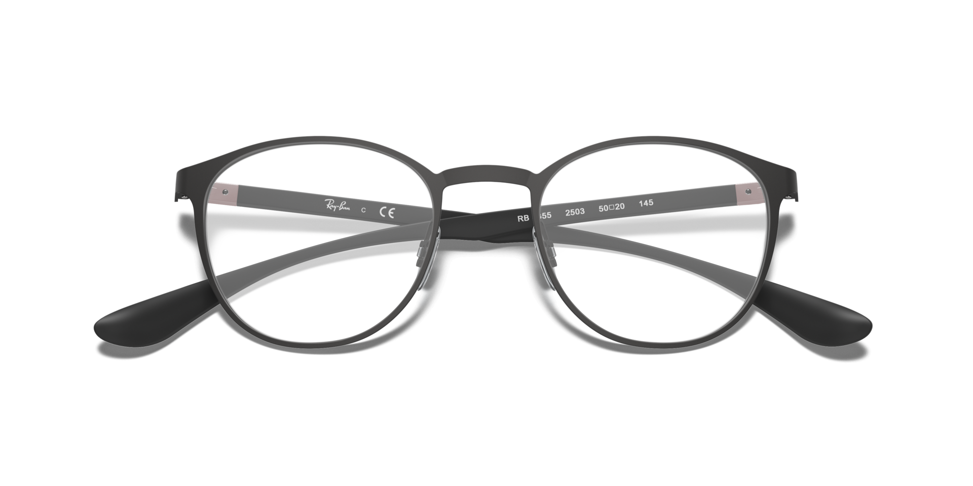 RB6355 Optics Black MetalEyeglass Frames for Glasses Direct, Closed View