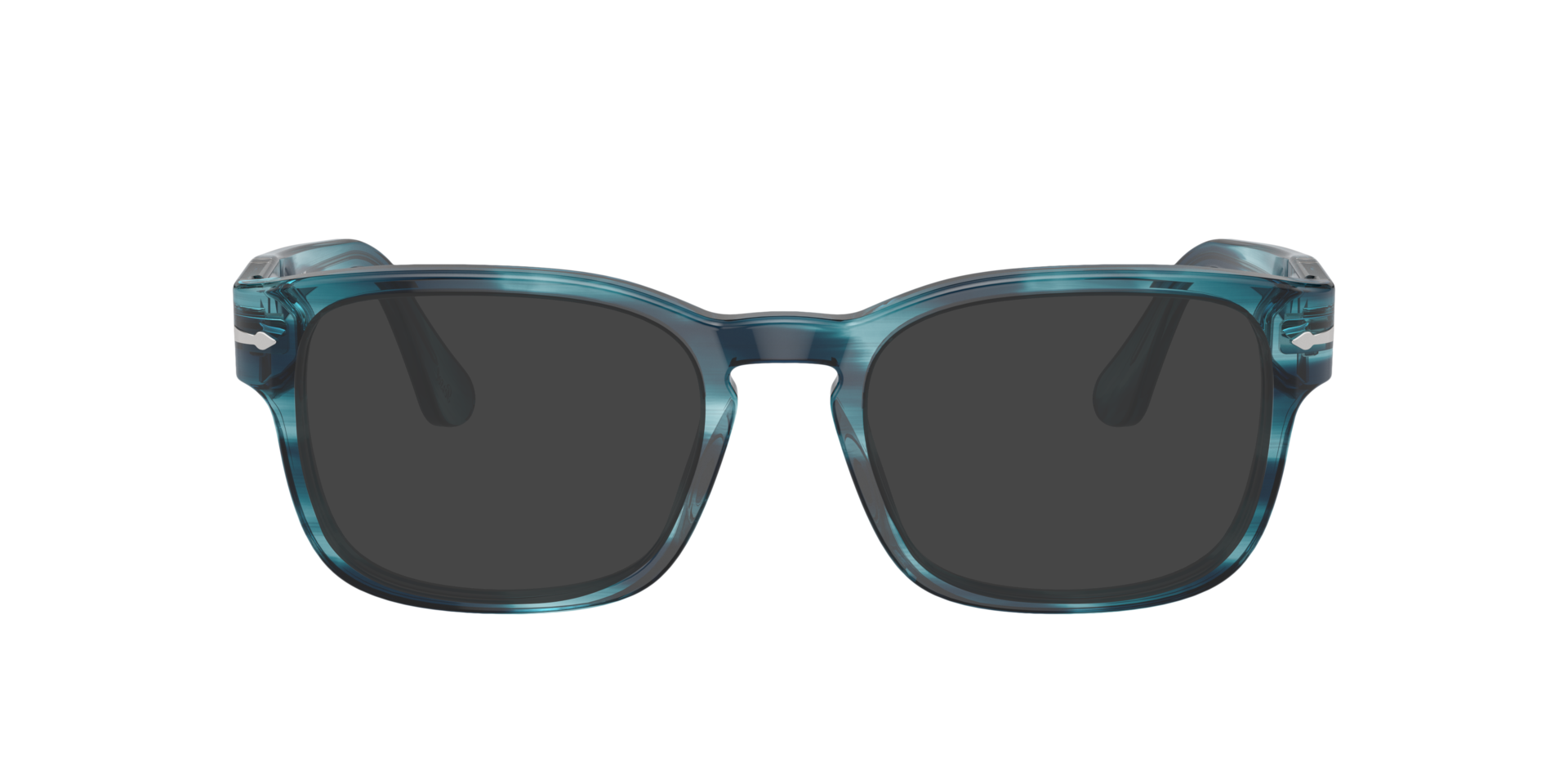 PO3334V Striped Blue AcetateEyeglass Frames for Glasses Direct, with Tinted Lenses