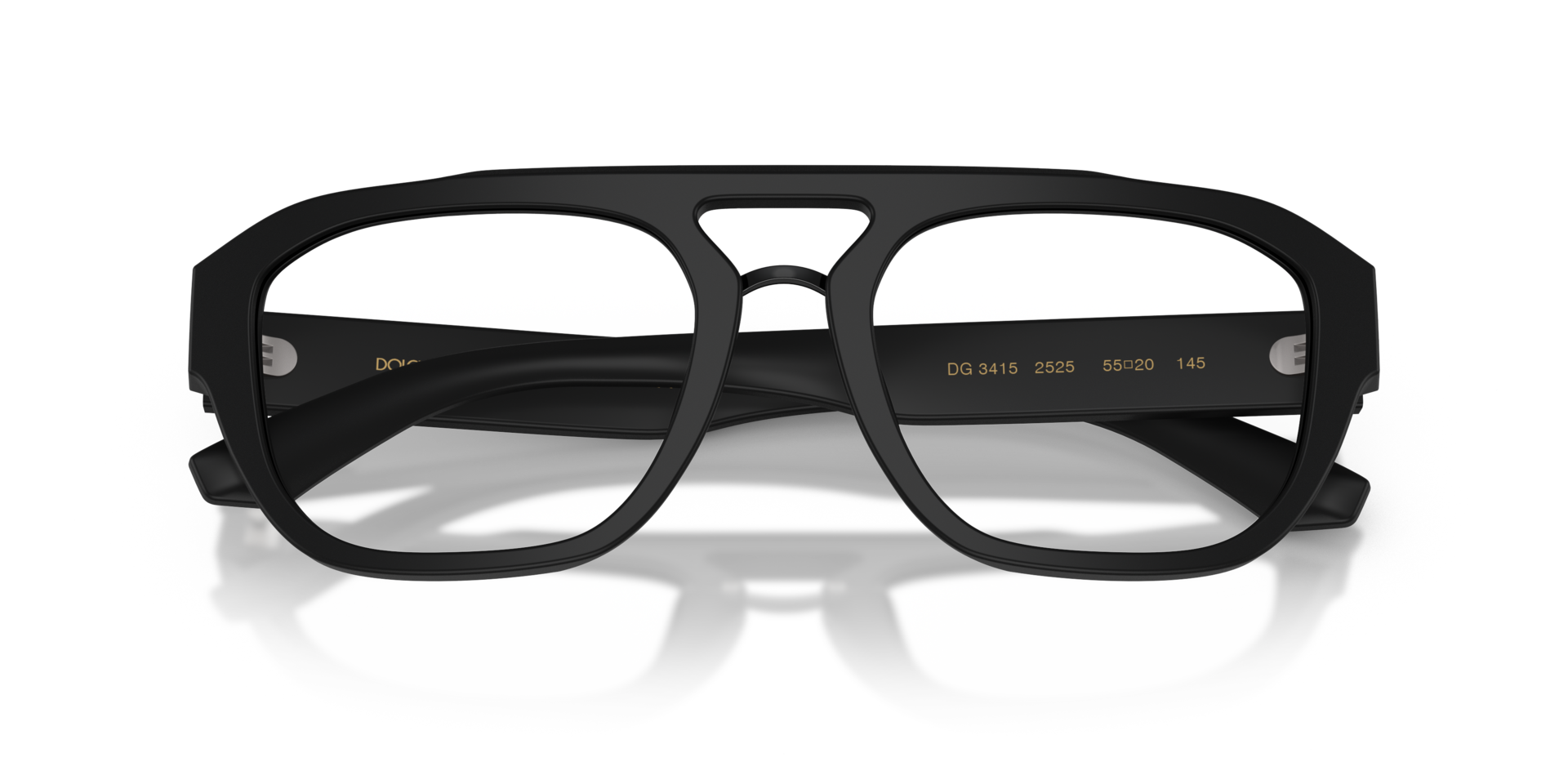 DG3415 Matte Black AcetateEyeglass Frames for Glasses Direct, Closed View