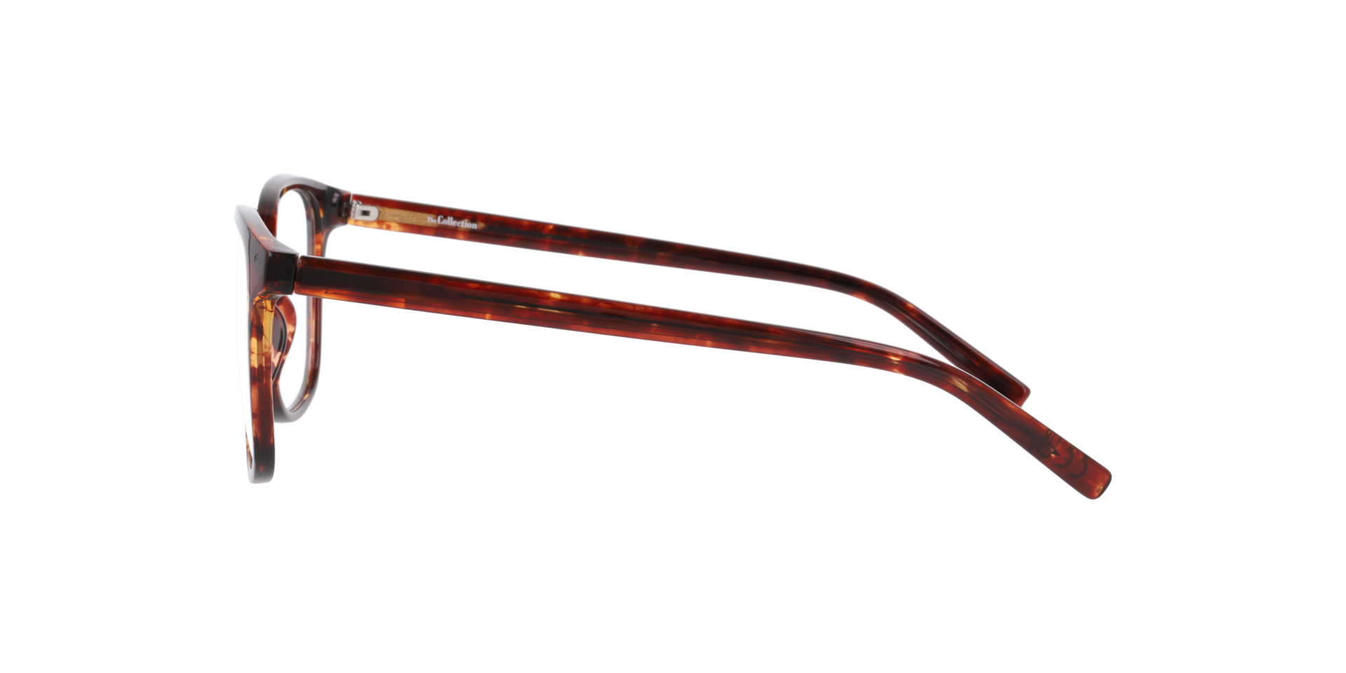 Micah Havana Brown PlasticEyeglass Frames for Glasses Direct, Side View