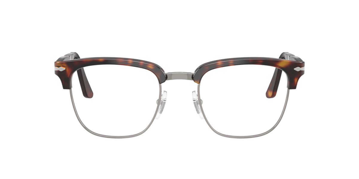 Persol Unisex Havana Square Acetate Eyeglasses Online - Full Rim - Po3375v