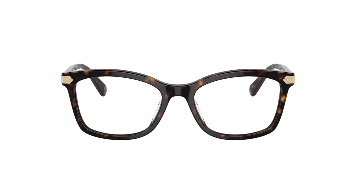 Coach Women's Dark Tortoise Rectangle Acetate Eyeglasses Online - Full Rim - Hc6219u