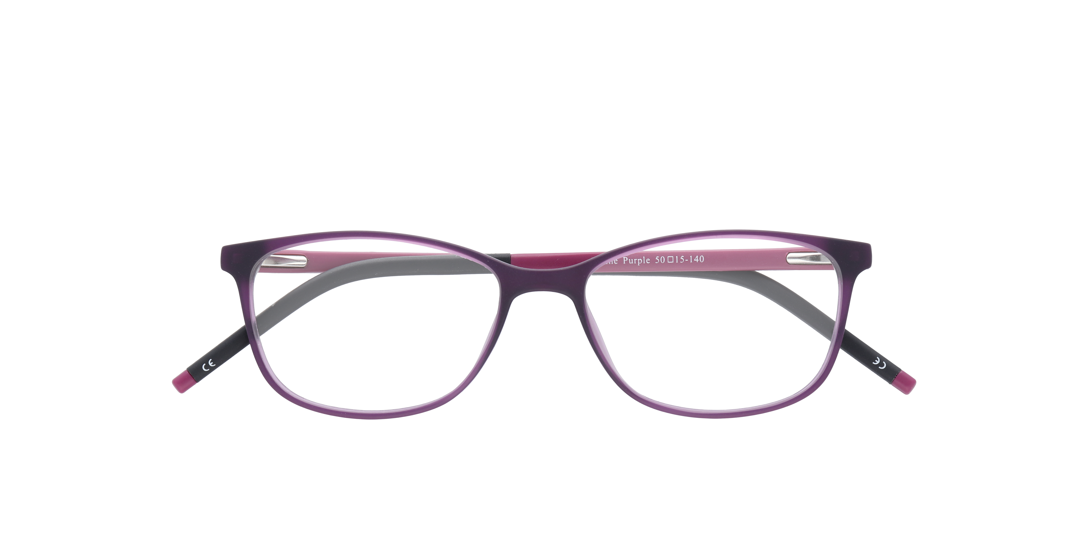 Elaine Purple PlasticEyeglass Frames for Glasses Direct, Closed View