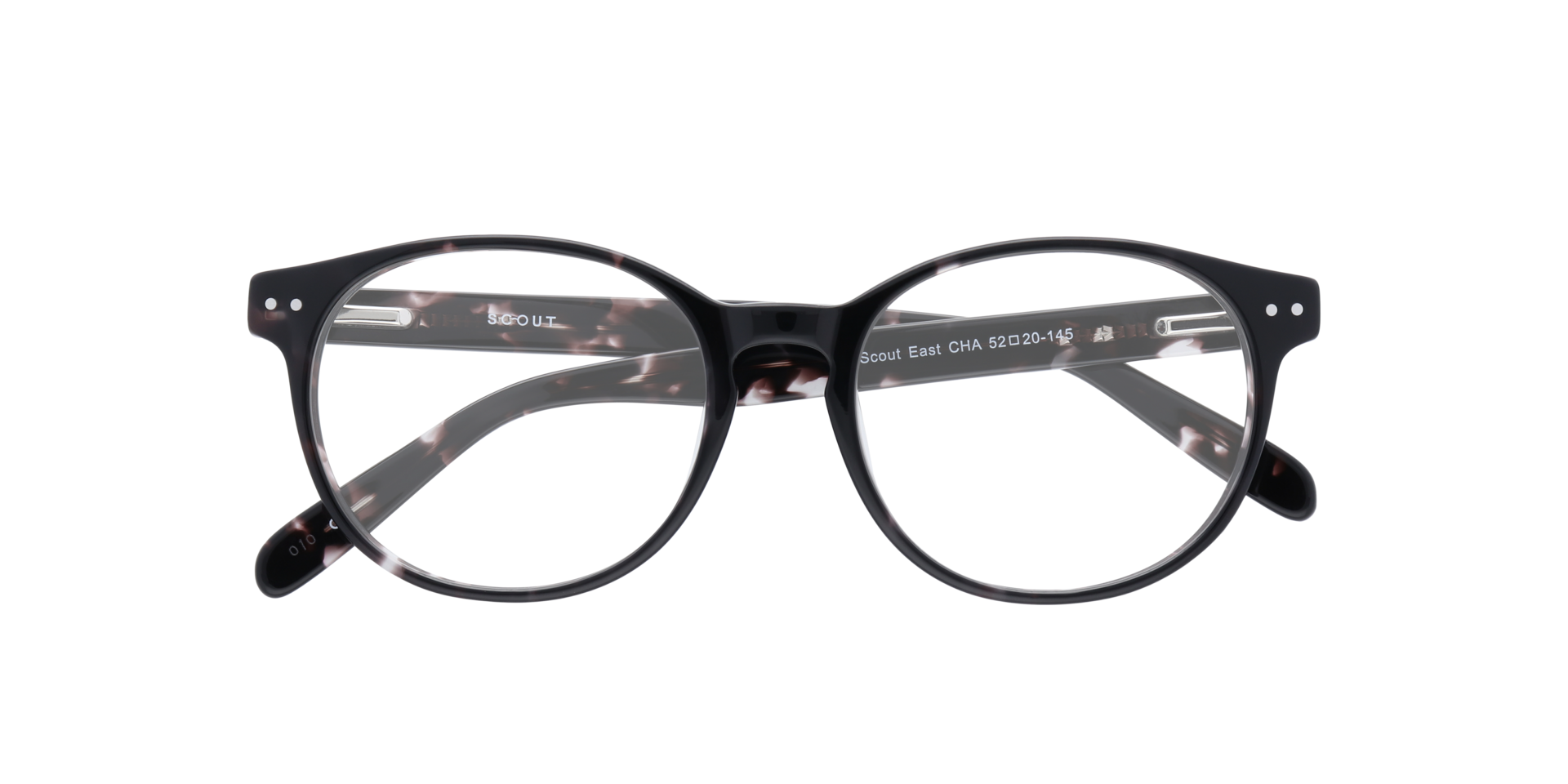 East Charcoal AcetateEyeglass Frames for Glasses Direct, Closed View