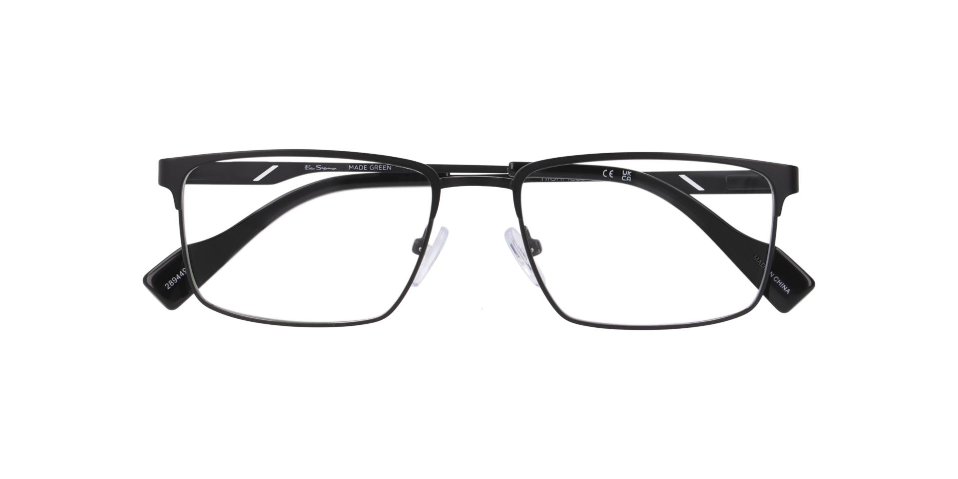 Bshighfield Black MetalEyeglass Frames for Glasses Direct, Closed View