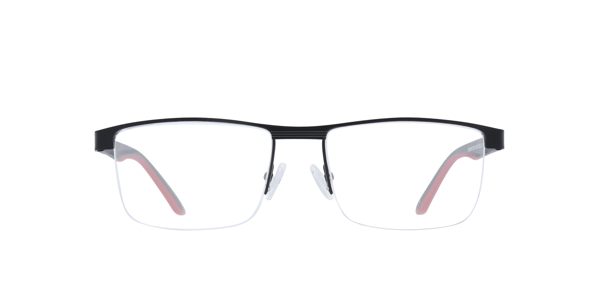 Remington Matte Black MetalEyeglass Frames for Glasses Direct, Front View