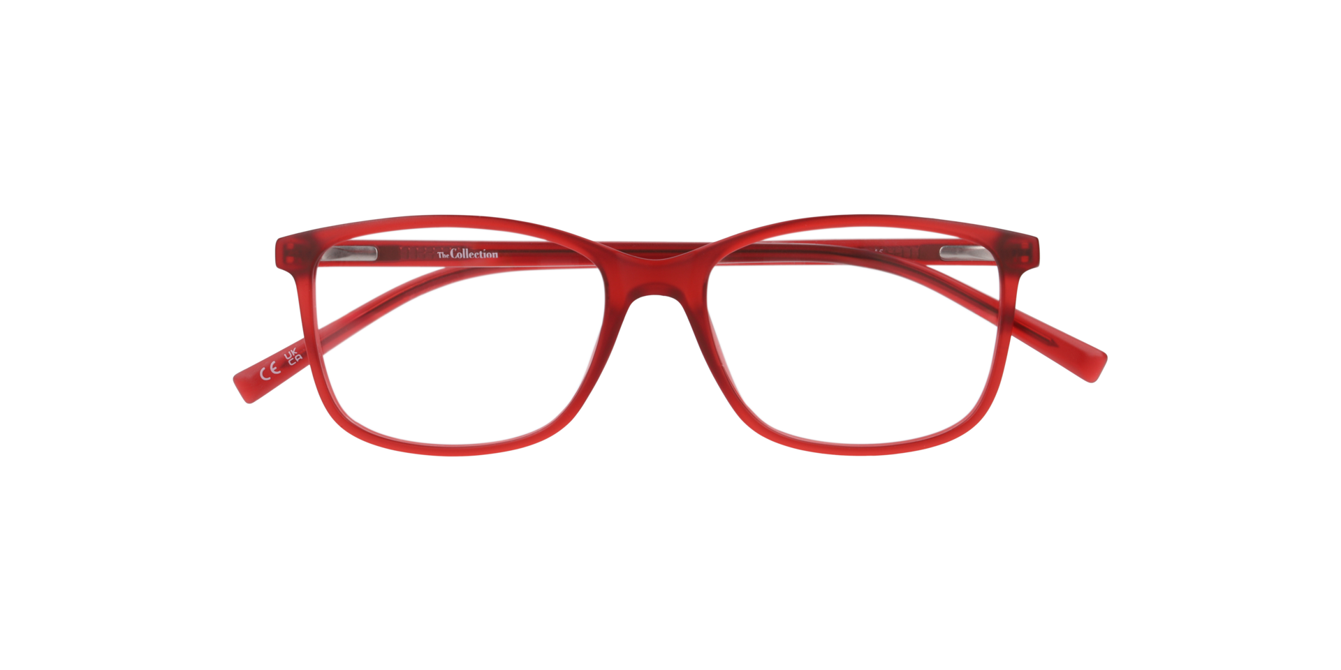 Jax Red PlasticEyeglass Frames for Glasses Direct, Closed View