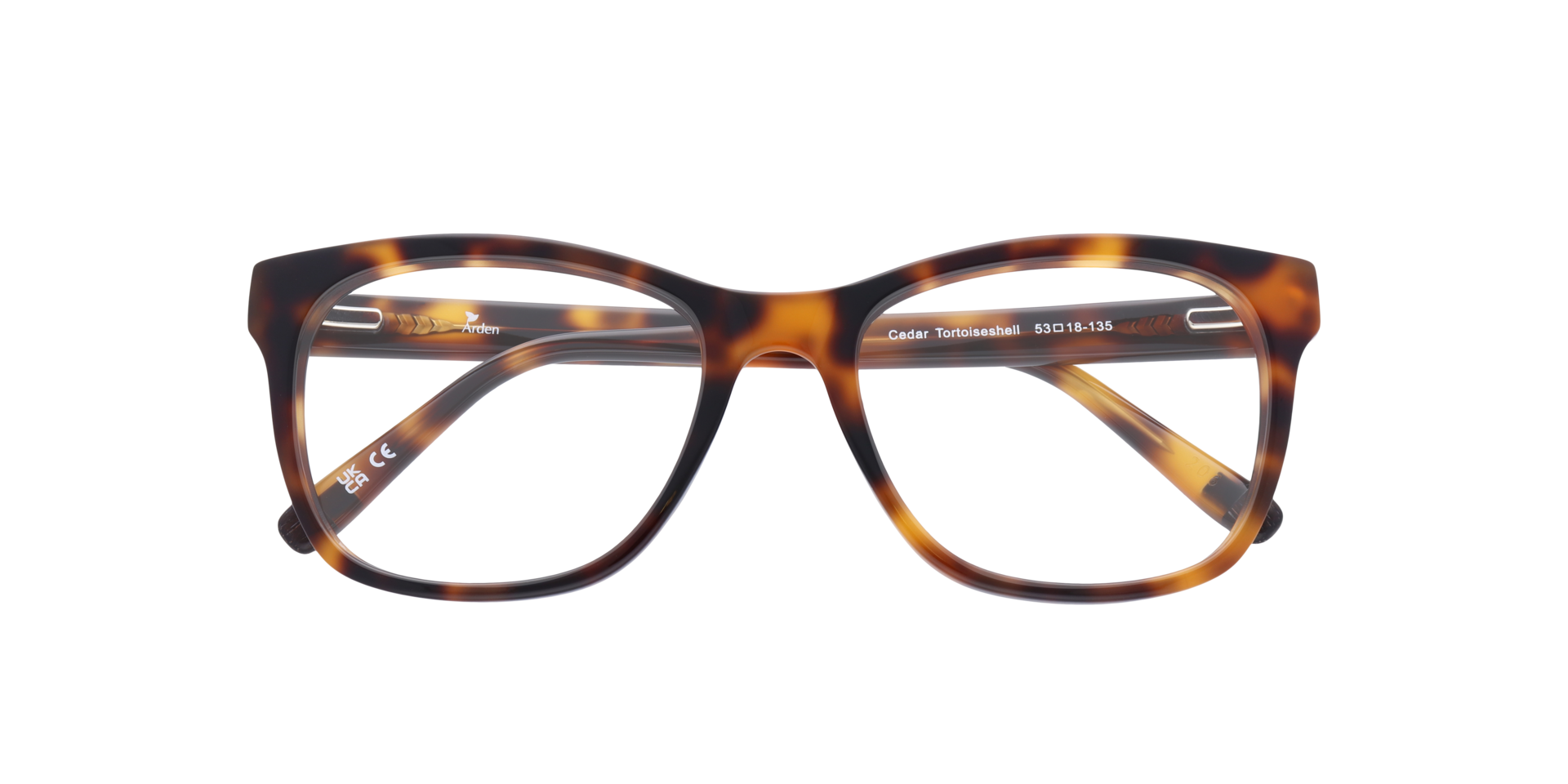 Cedar Tortoiseshell AcetateEyeglass Frames for Glasses Direct, Closed View
