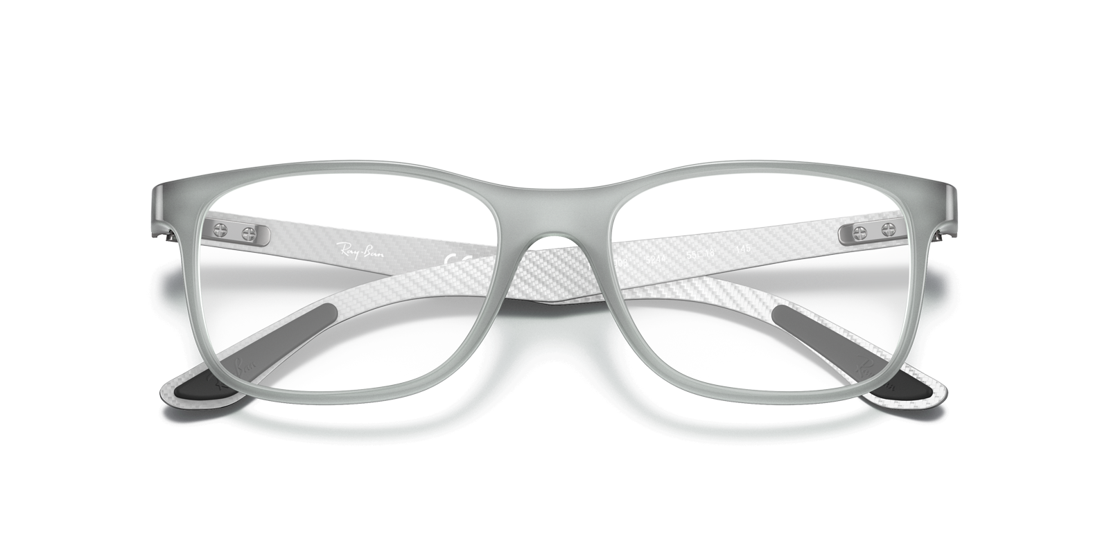RB8903 Grey PlasticEyeglass Frames for Glasses Direct, Closed View