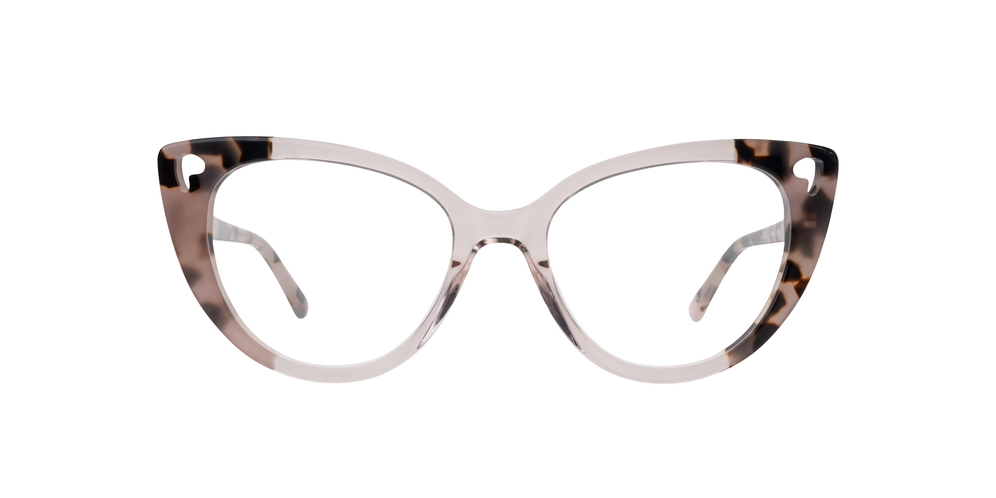 Holly Nude & Havana AcetateEyeglass Frames for Glasses Direct, Front View