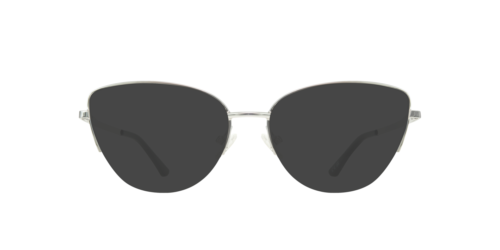 Lucia Silver & Black MetalEyeglass Frames for Glasses Direct, with Tinted Lenses
