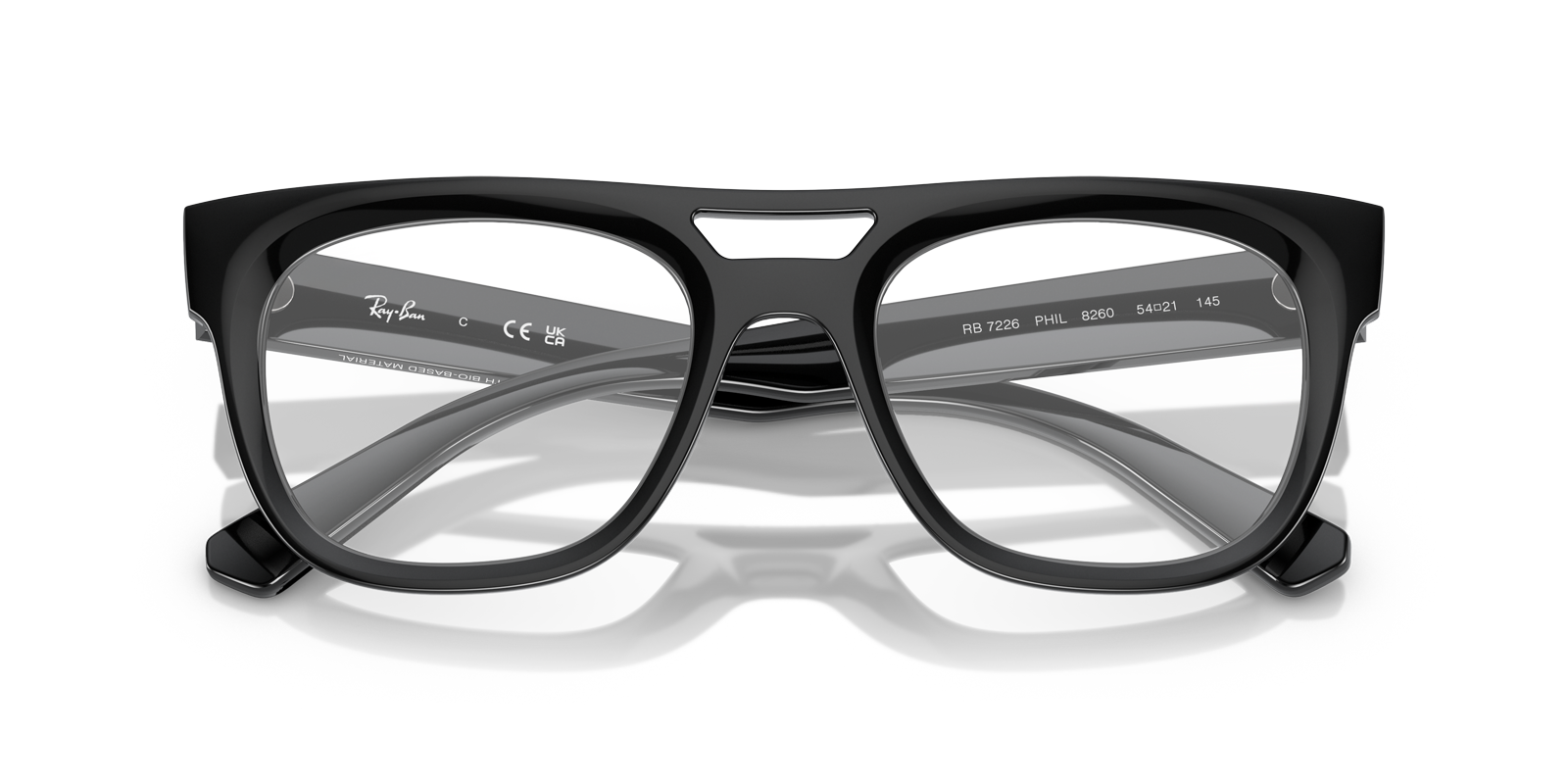 Lloyd Optics Bio-Based Black PlasticEyeglass Frames for Glasses Direct, Closed View