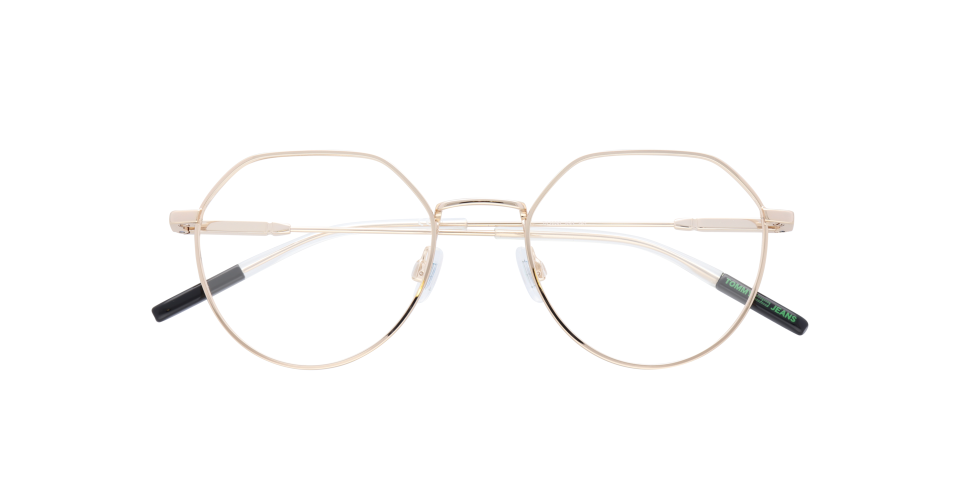 TJ 0090 Gold MetalEyeglass Frames for Glasses Direct, Closed View
