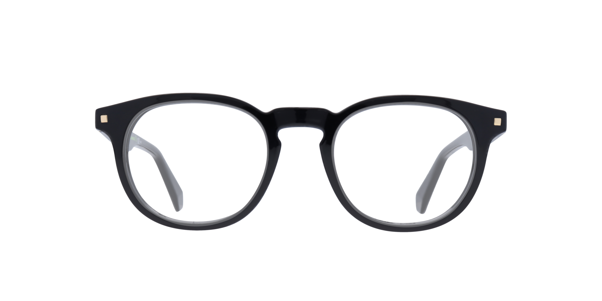 PLD D435 Black PlasticEyeglass Frames for Glasses Direct, Front View