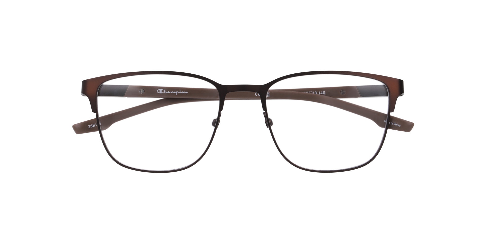 Cusave Brown MetalEyeglass Frames for Glasses Direct, Closed View