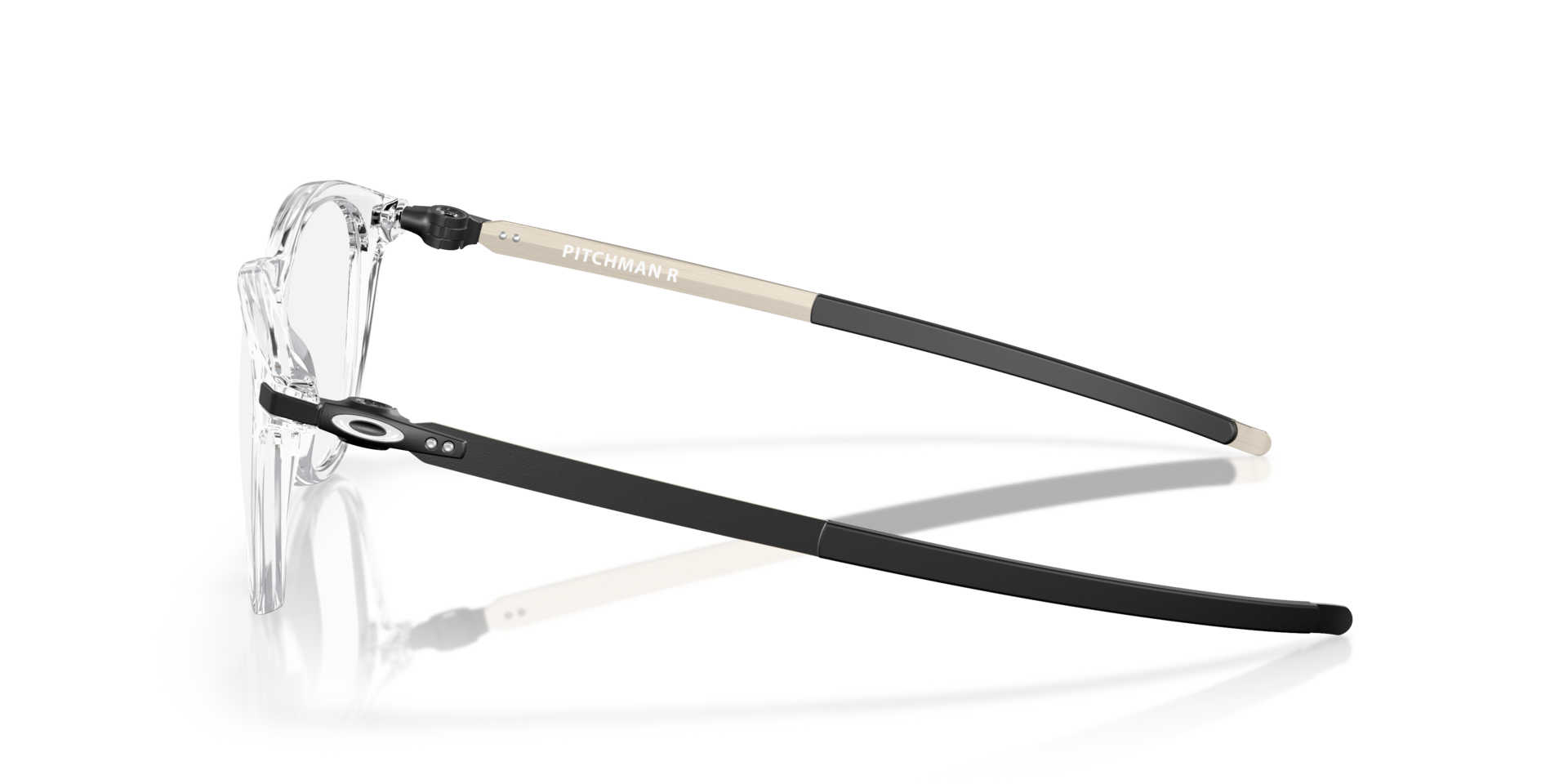Pitchman™ R Clear PlasticEyeglass Frames for Glasses Direct, Side View
