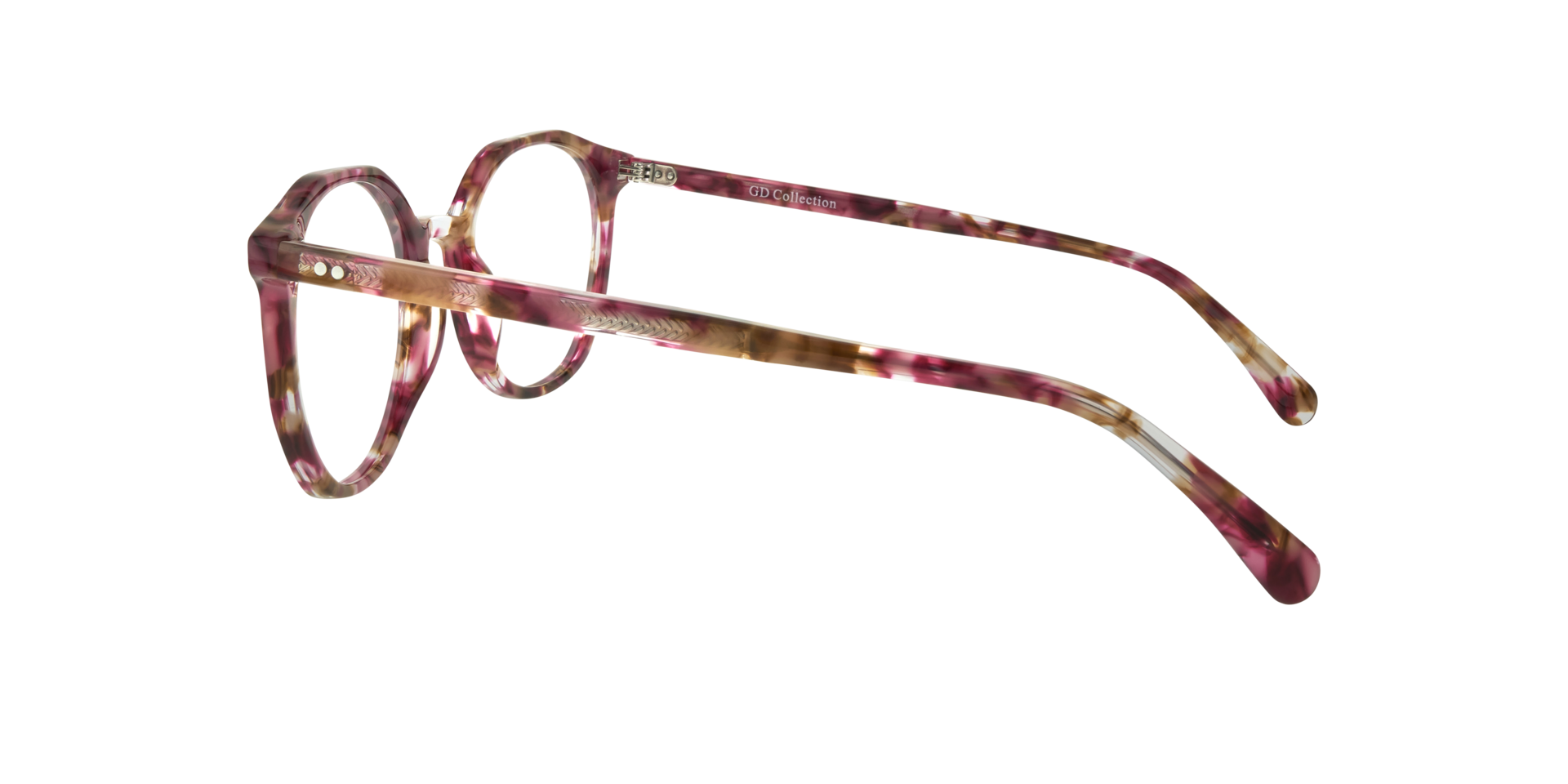 Julia Purple Havana AcetateEyeglass Frames for Glasses Direct, Side View