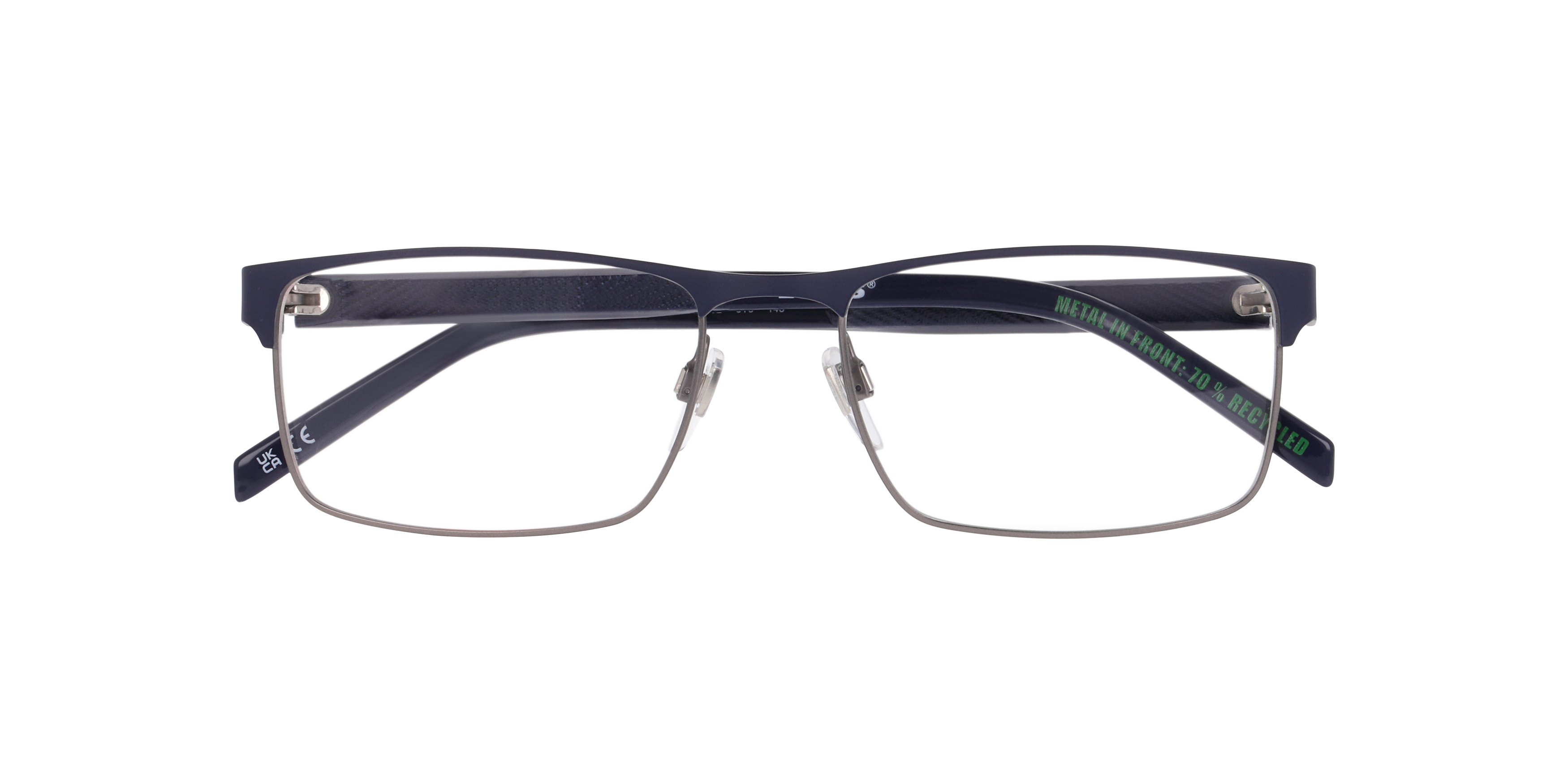 LV 5092 Blue MetalEyeglass Frames for Glasses Direct, Closed View