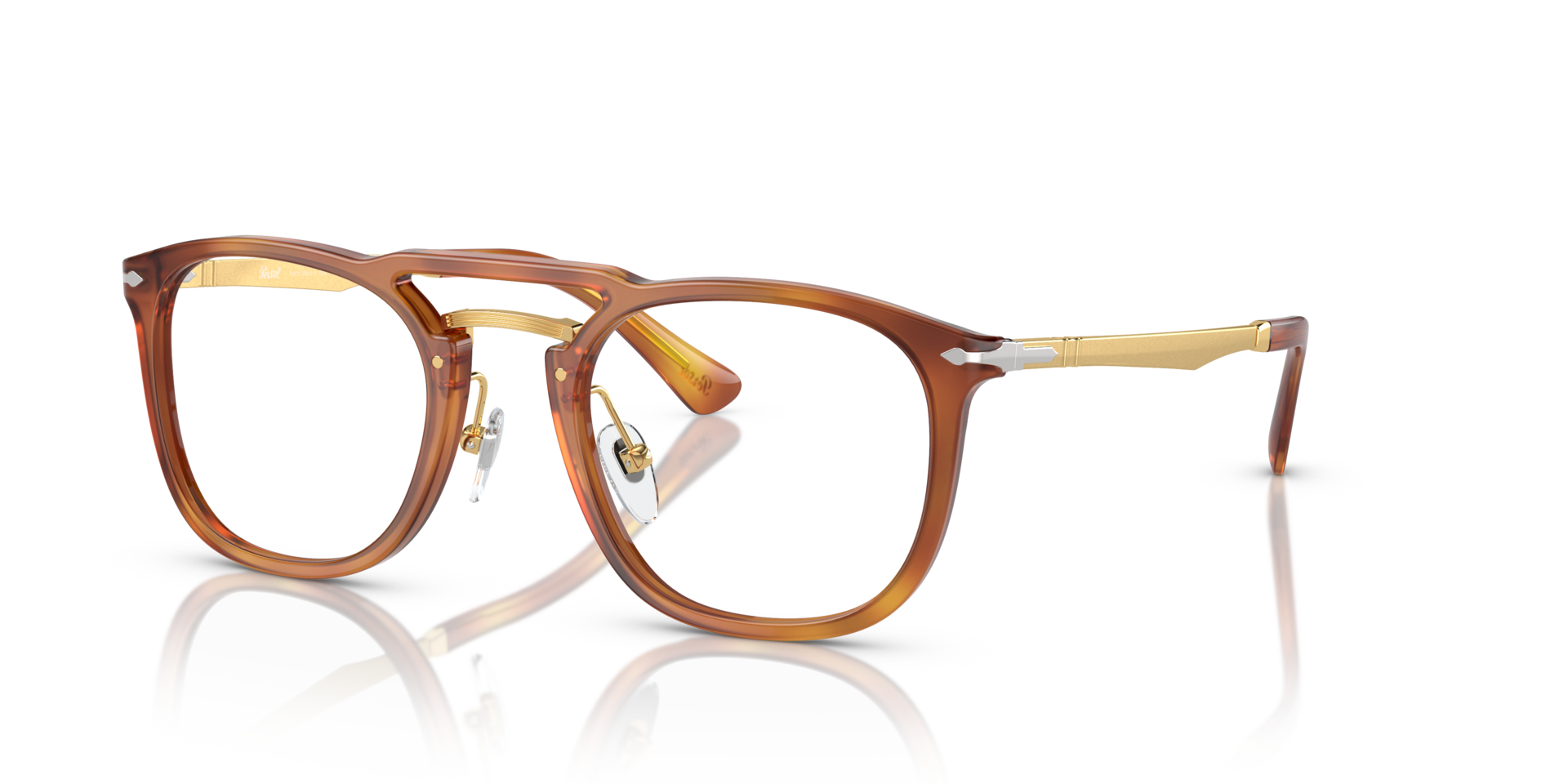 PO3265V Terra Di Siena AcetateEyeglass Frames for Glasses Direct, Angle View