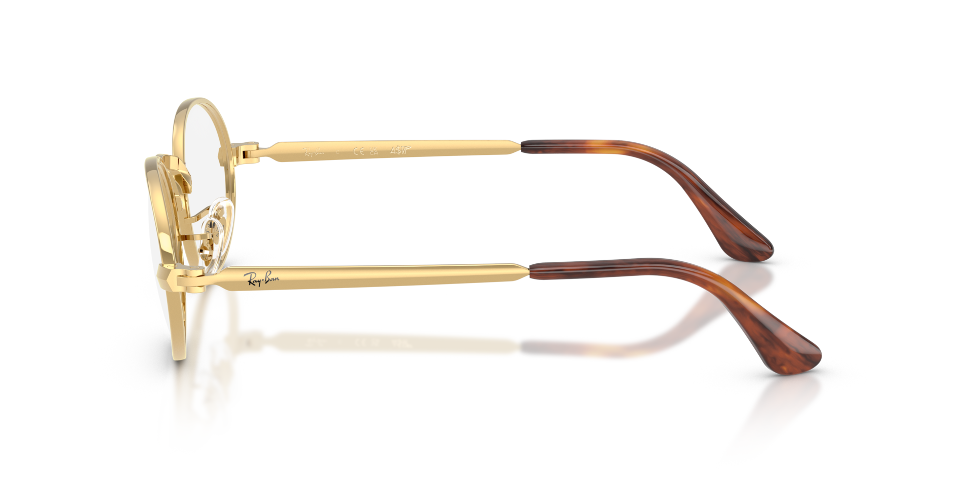 RB3931V Arista Gold MetalEyeglass Frames for Glasses Direct, Side View