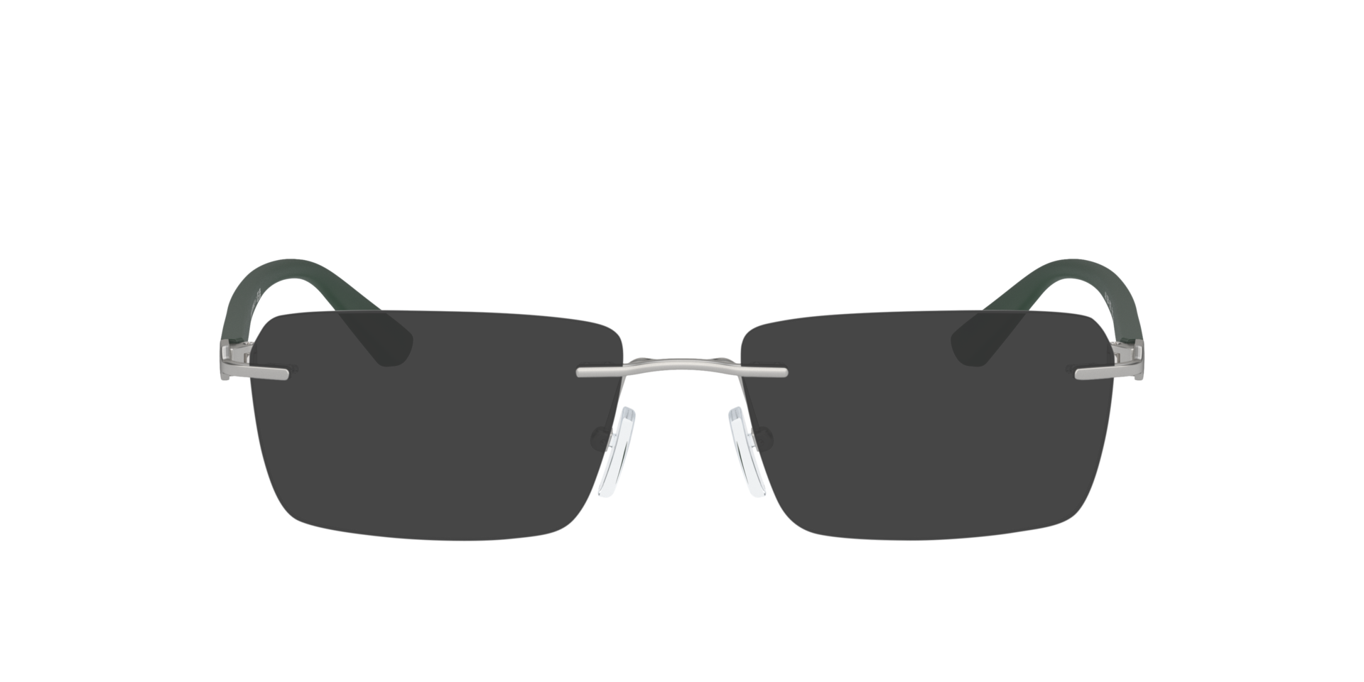 AX1064 Matte Silver MetalEyeglass Frames for Glasses Direct, with Tinted Lenses
